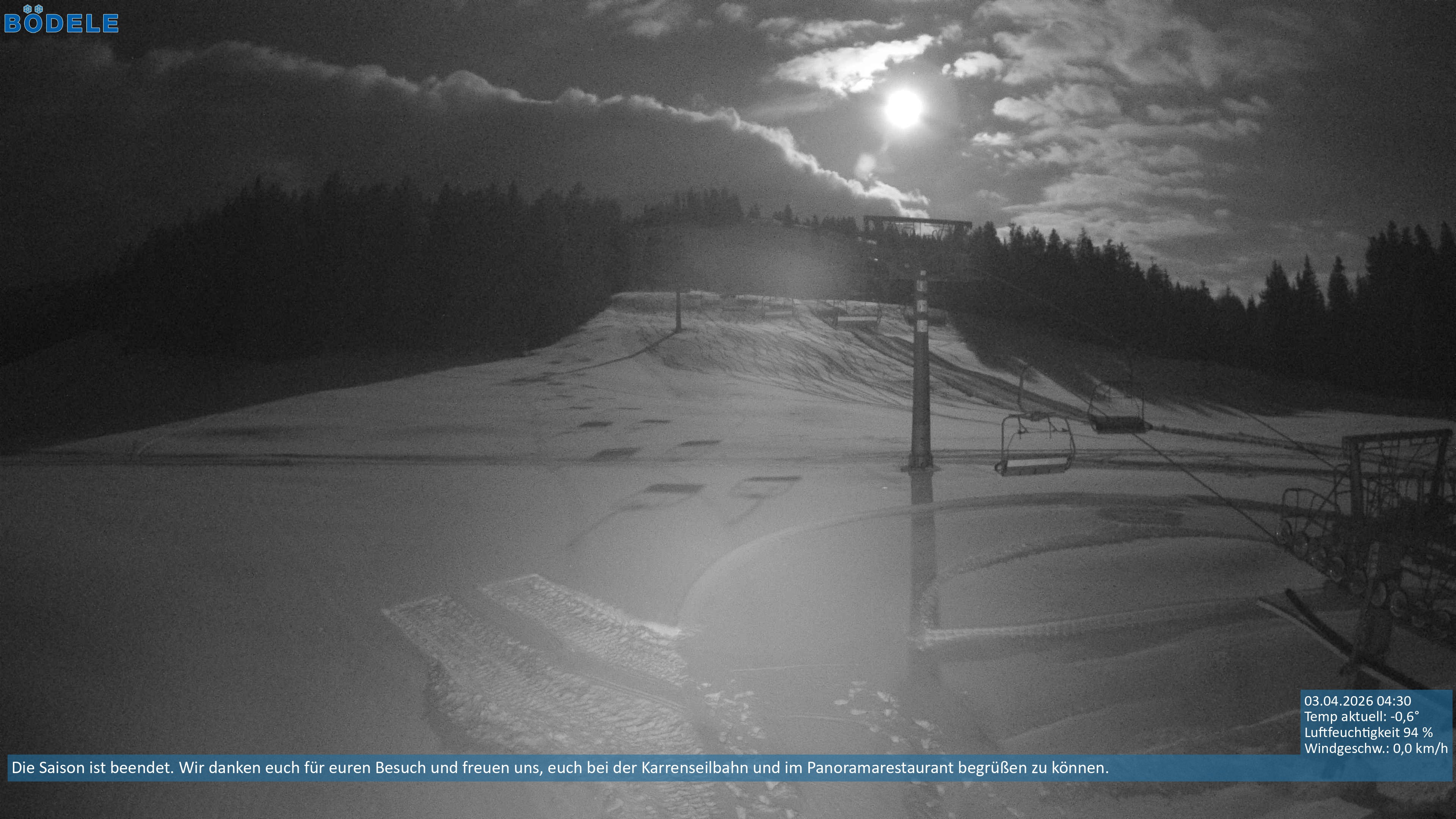 Archiv Foto Webcam Lanklift am Bödele
