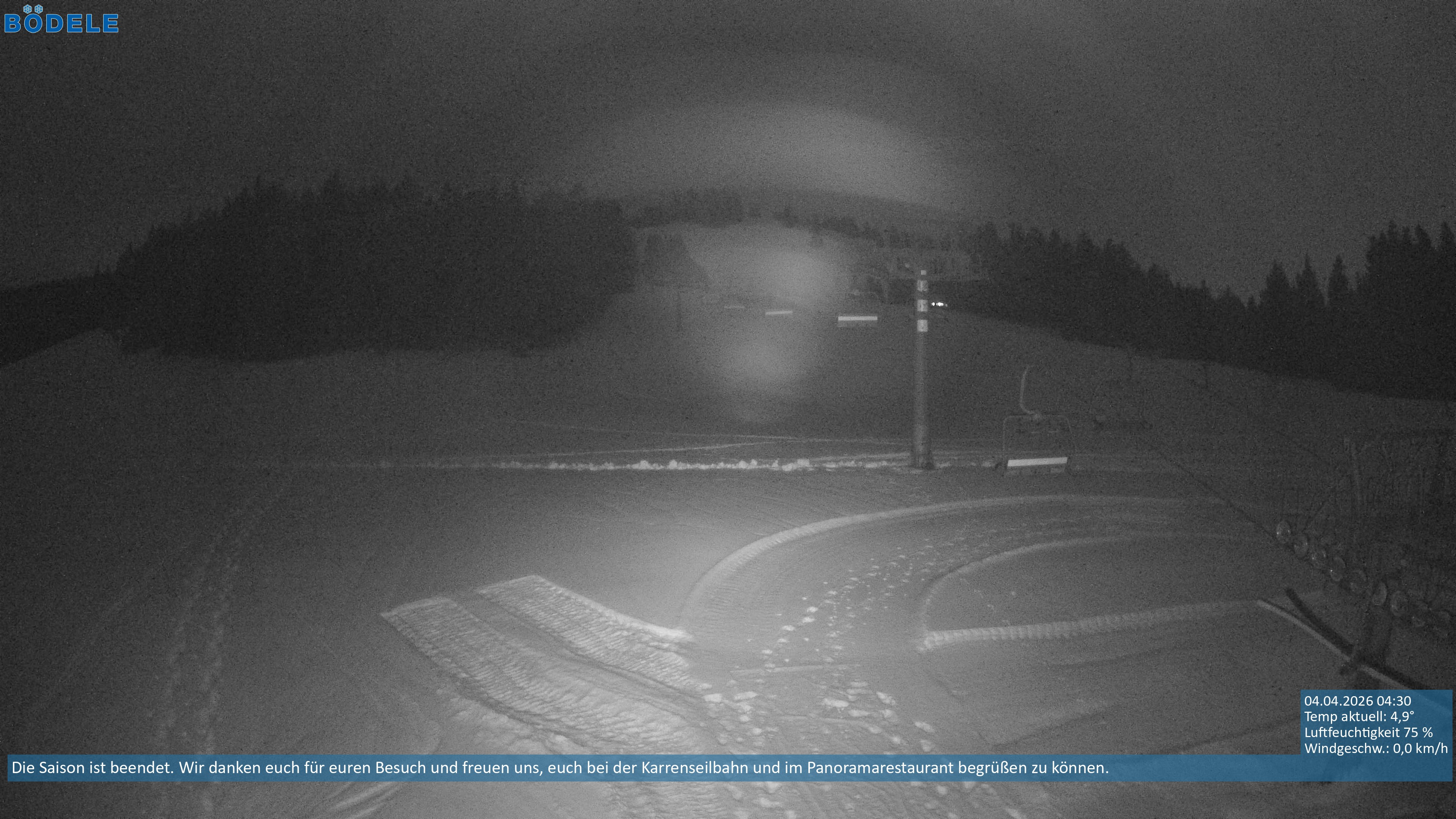 Archiv Foto Webcam Lanklift am Bödele