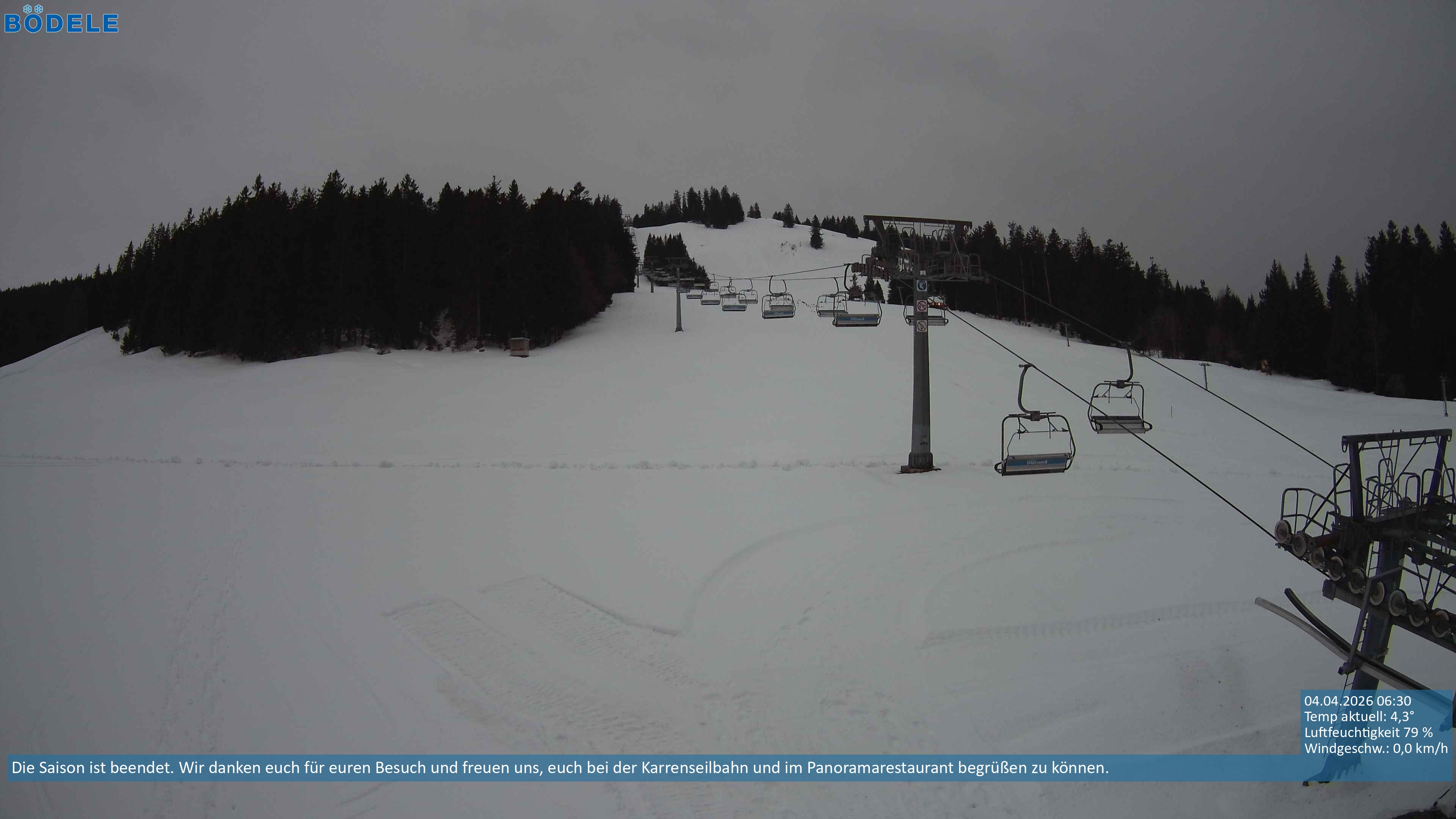 Archiv Foto Webcam Lanklift am Bödele