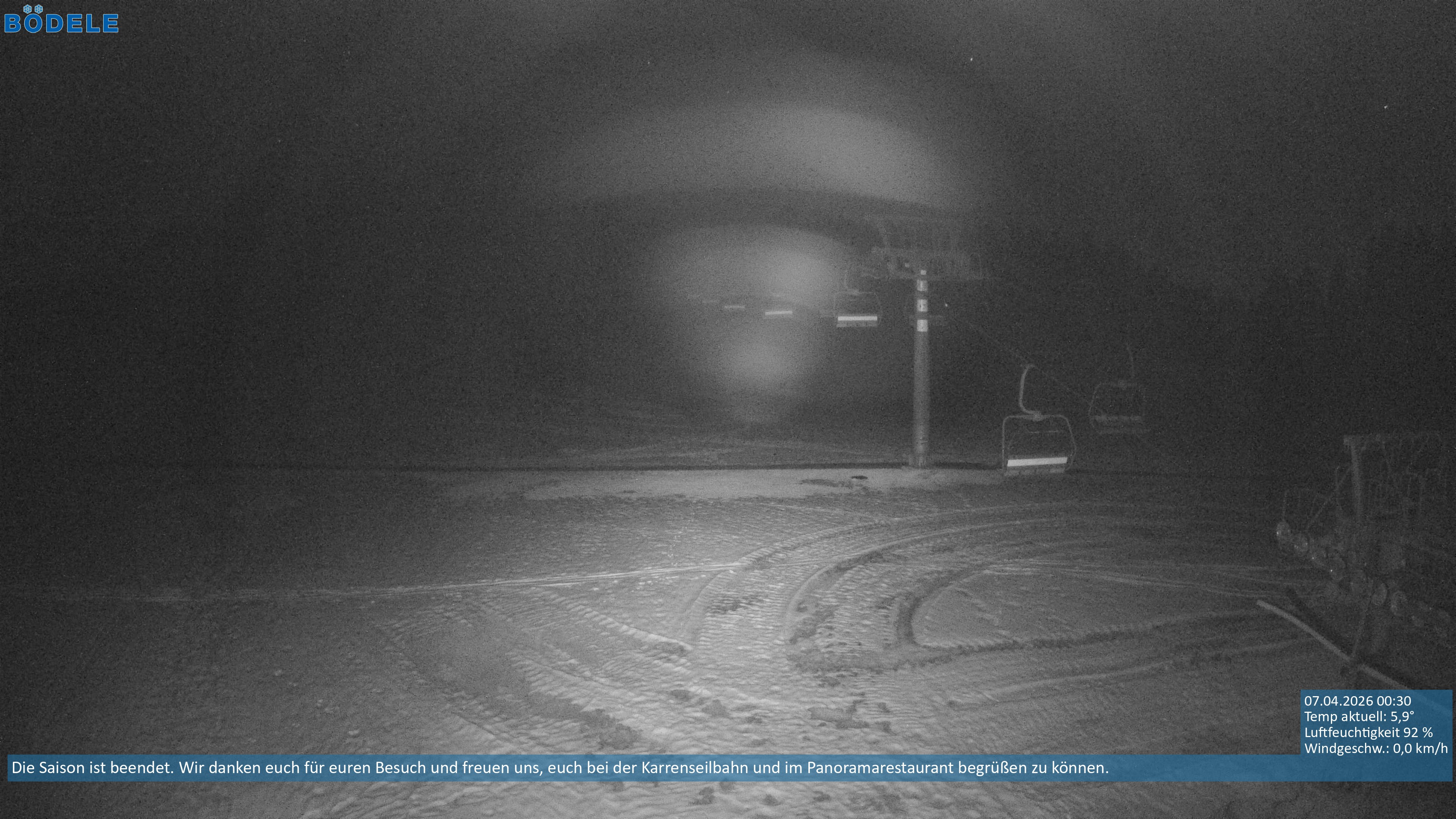 Archiv Foto Webcam Lanklift am Bödele