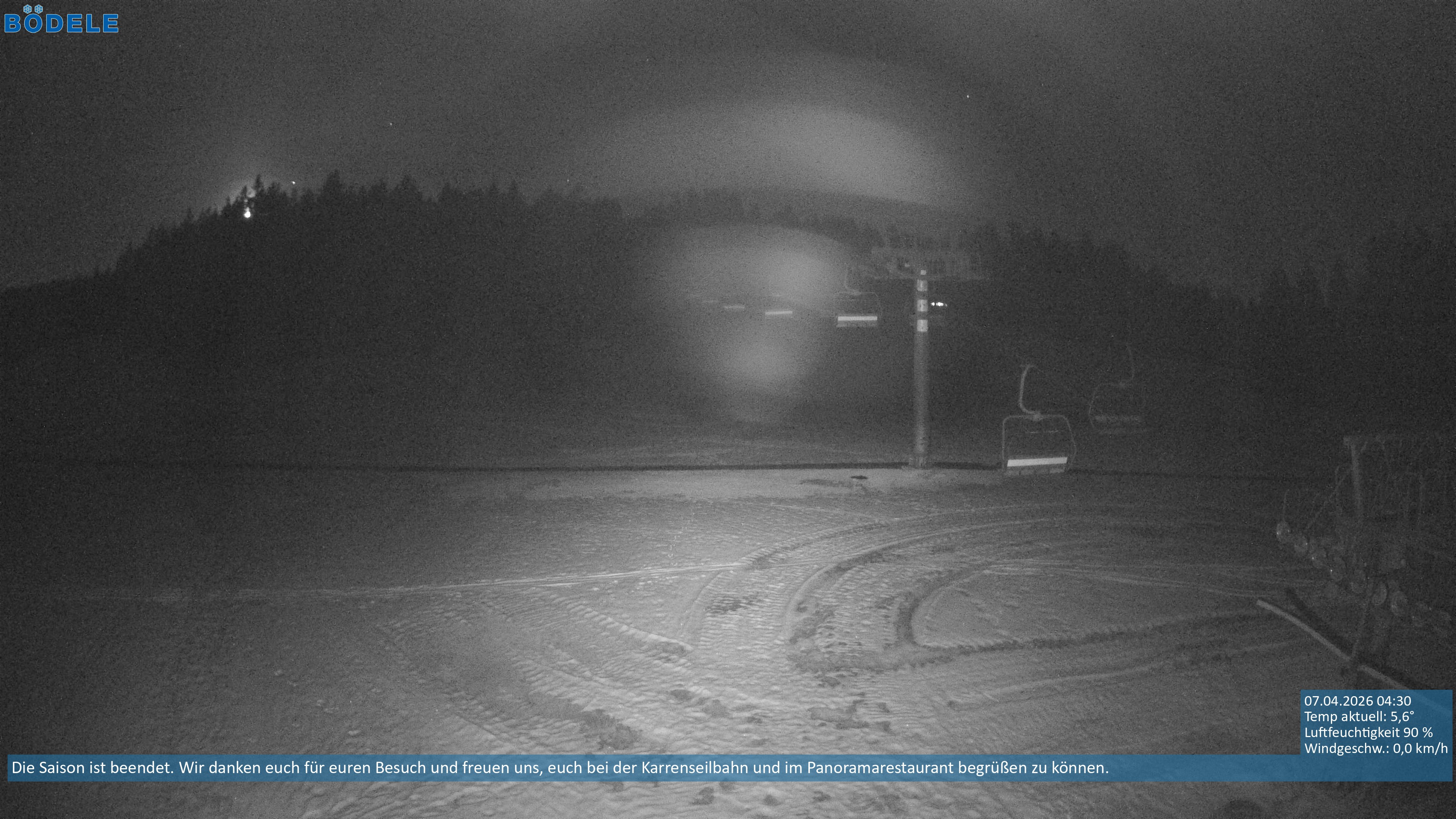 Archiv Foto Webcam Lanklift am Bödele