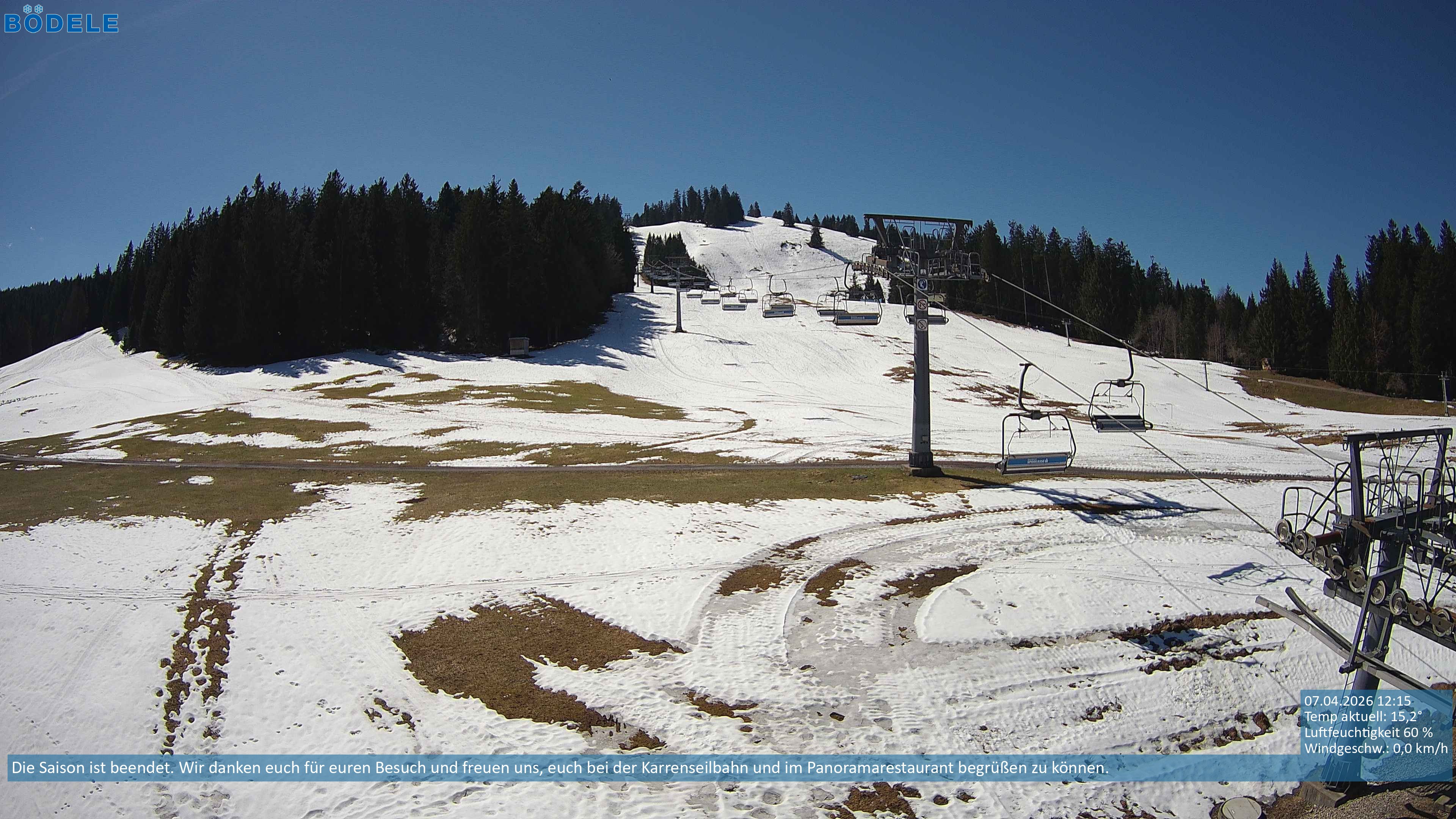 Archiv Foto Webcam Lanklift am Bödele