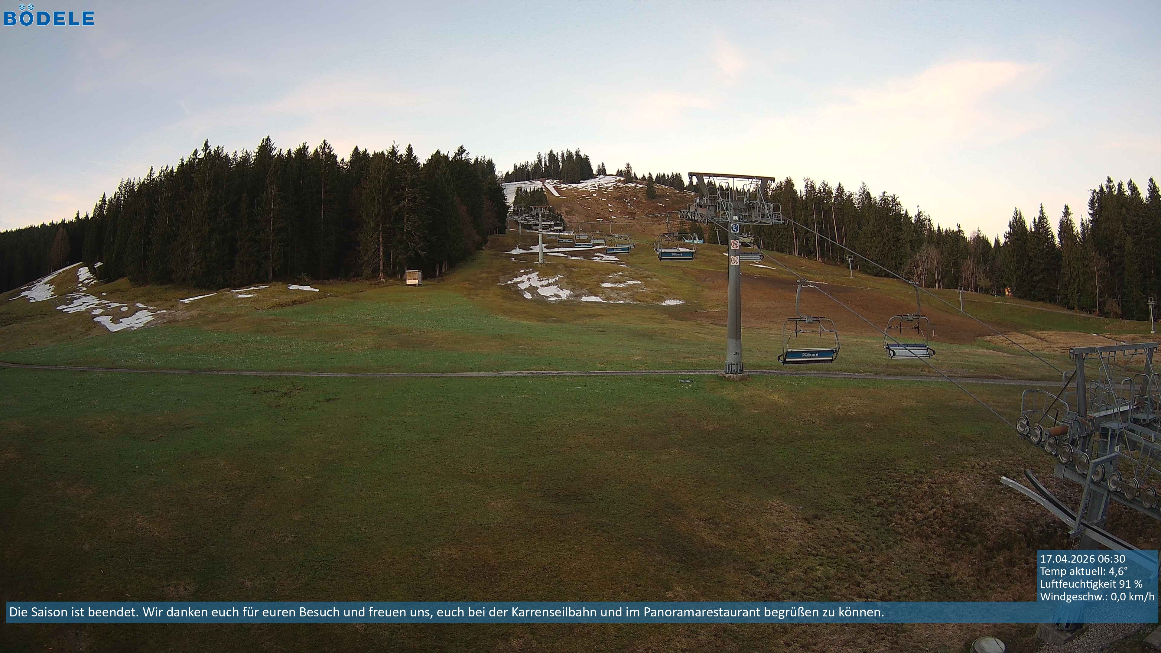 Archiv Foto Webcam Lanklift am Bödele