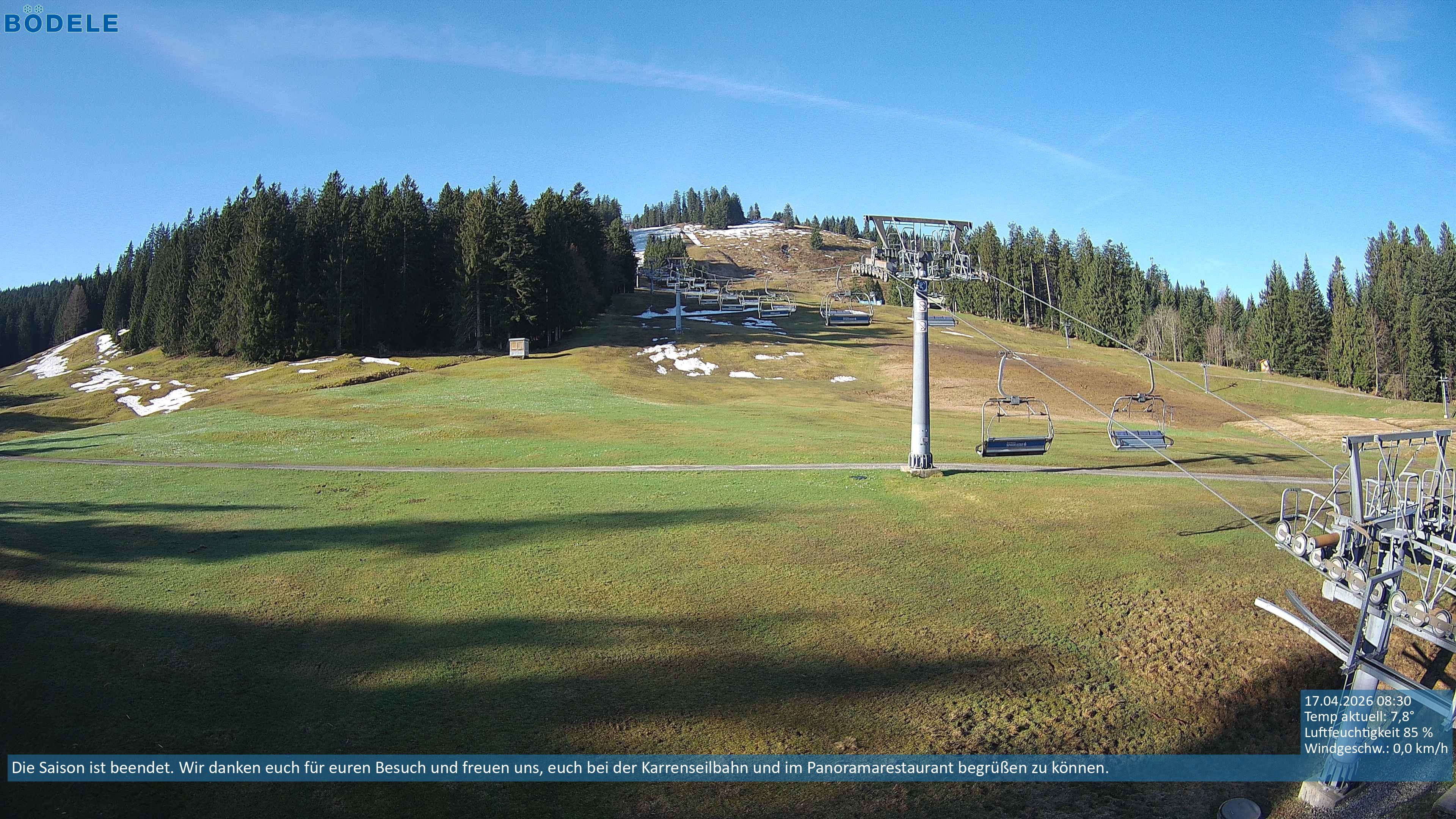 Archiv Foto Webcam Lanklift am Bödele