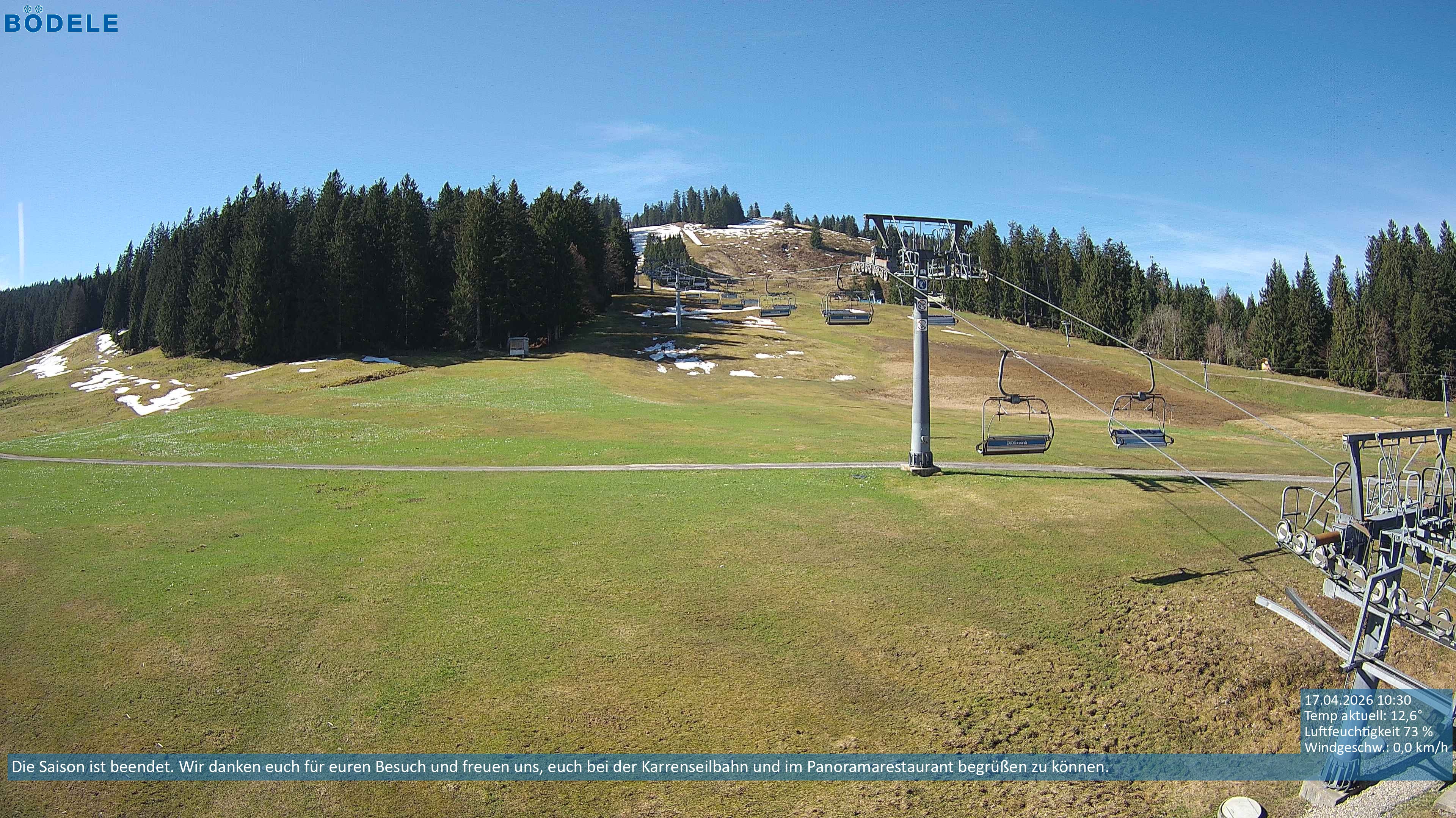 Archiv Foto Webcam Lanklift am Bödele