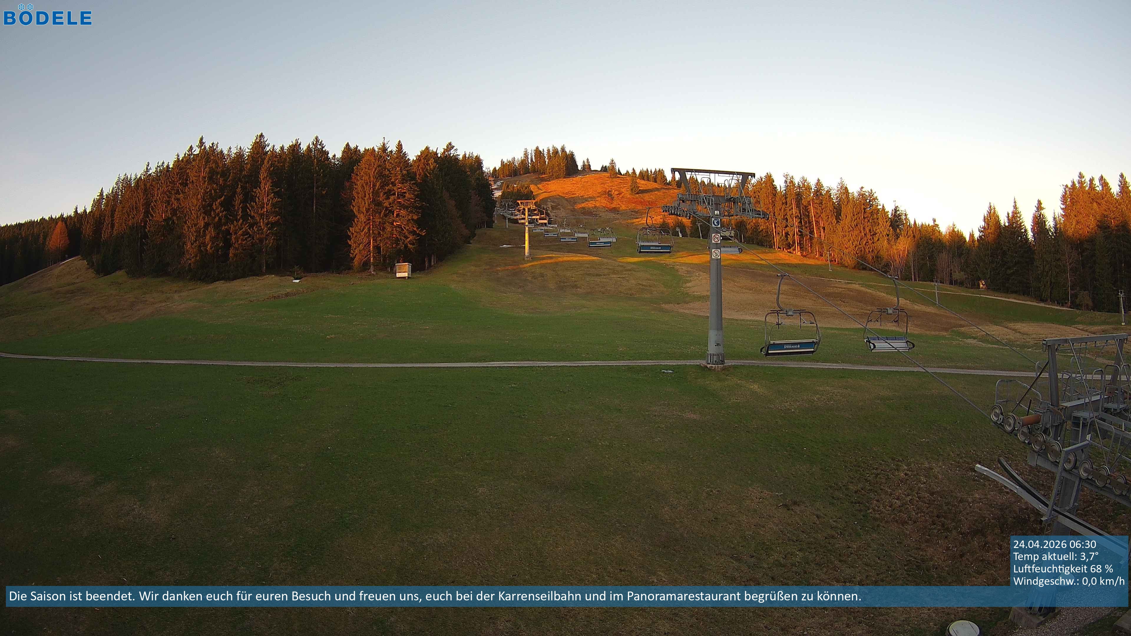 Archiv Foto Webcam Lanklift am Bödele