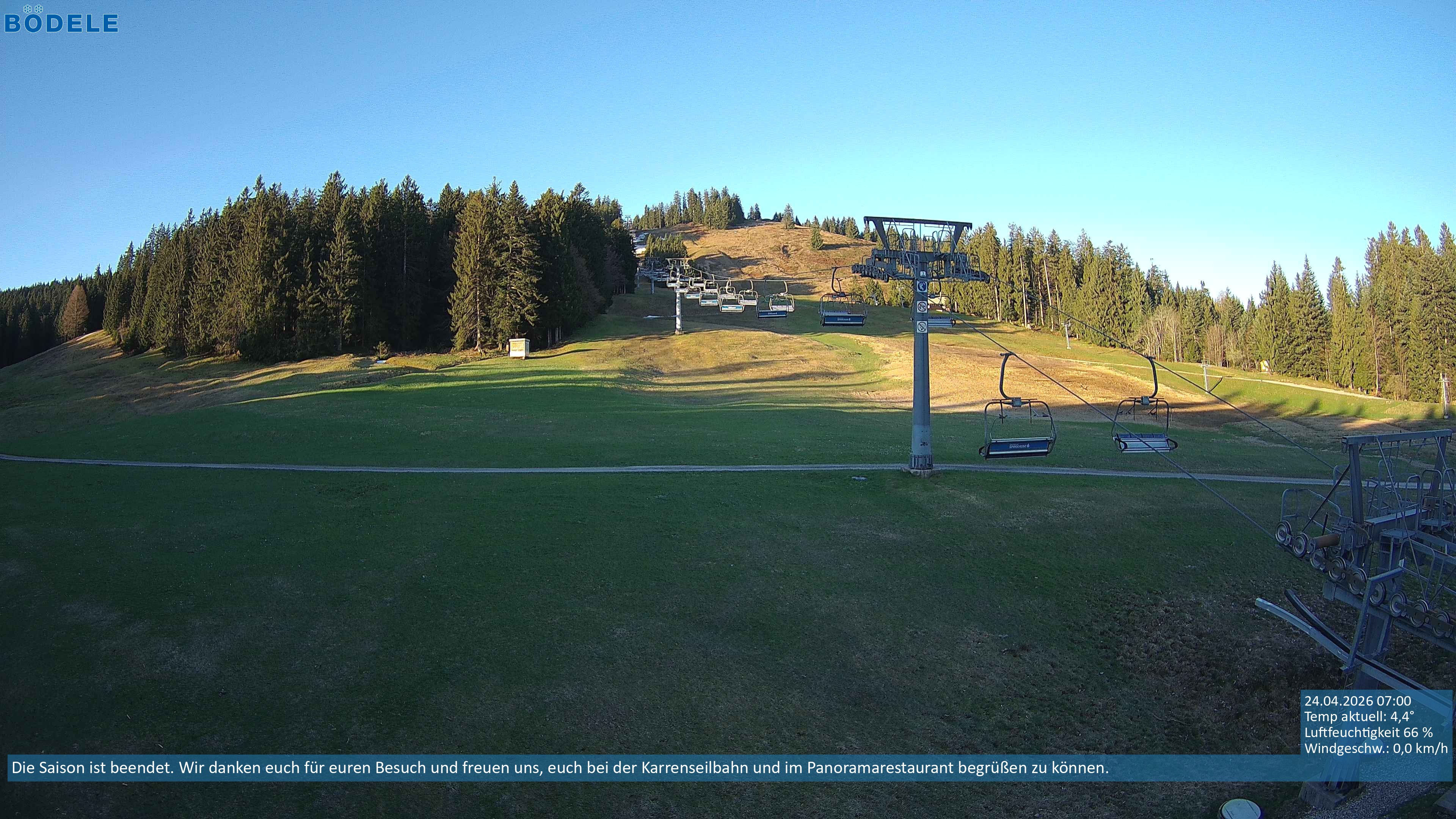 Archiv Foto Webcam Lanklift am Bödele