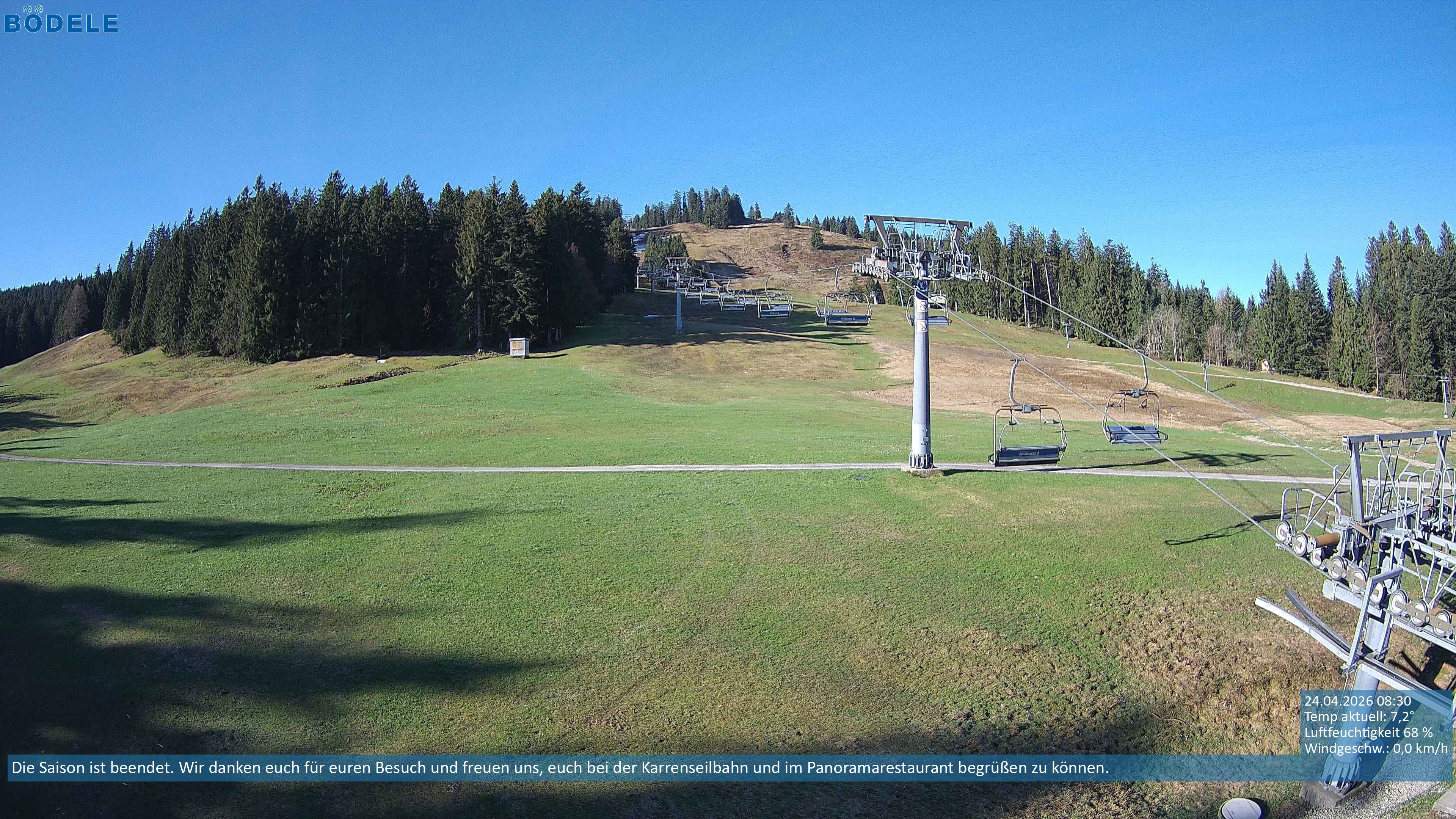 Archiv Foto Webcam Lanklift am Bödele