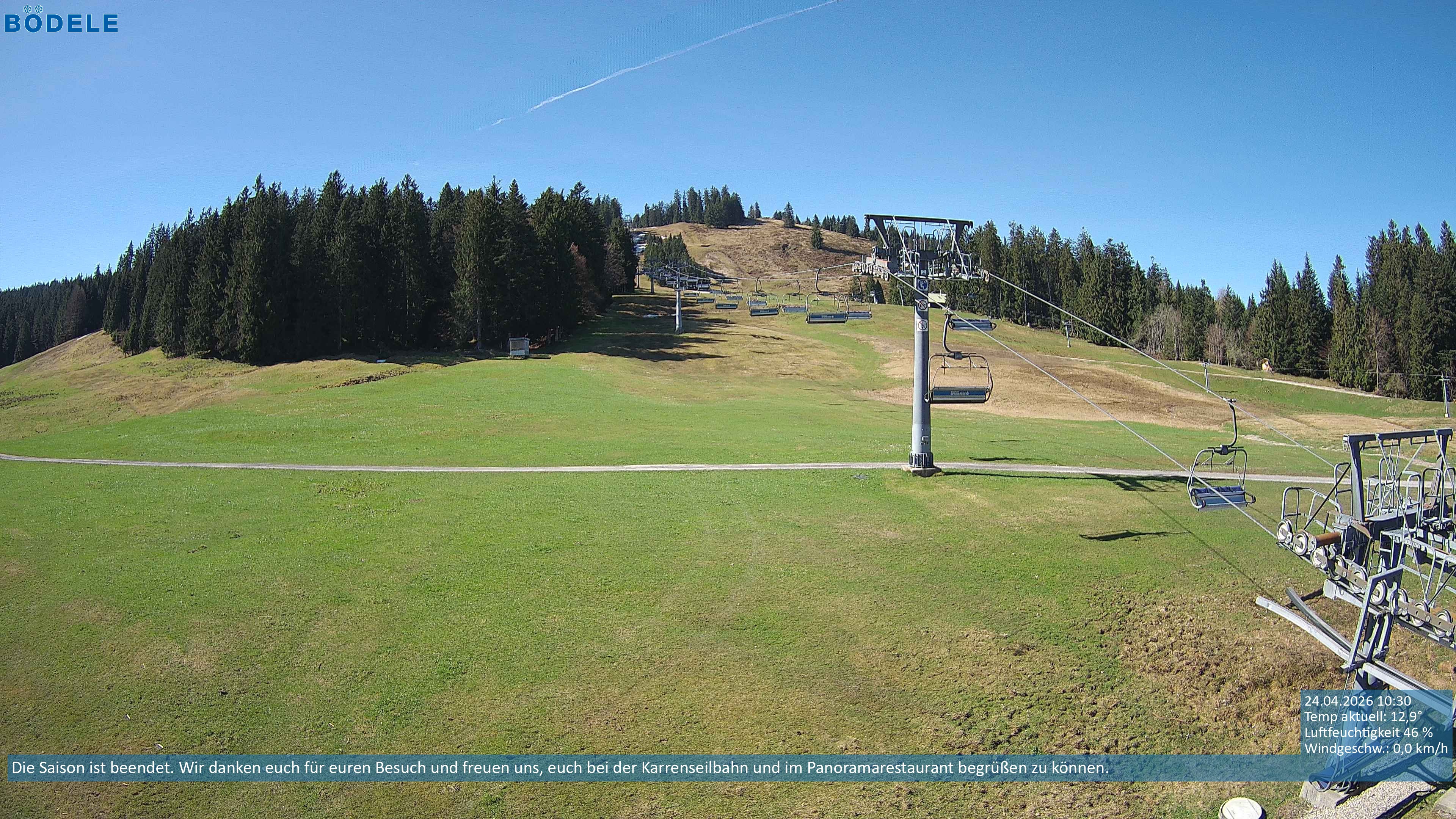 Archiv Foto Webcam Lanklift am Bödele