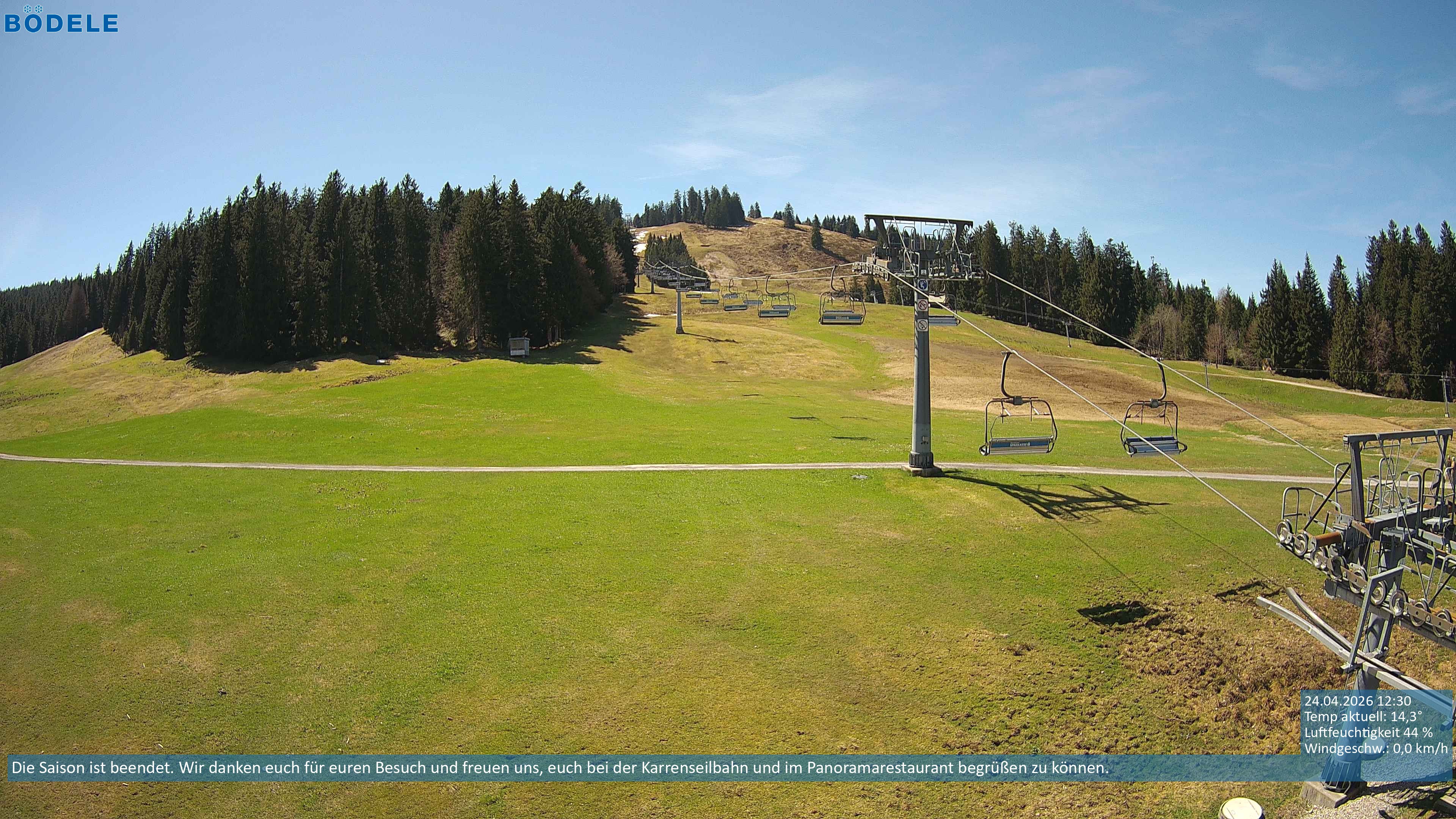 Archiv Foto Webcam Lanklift am Bödele