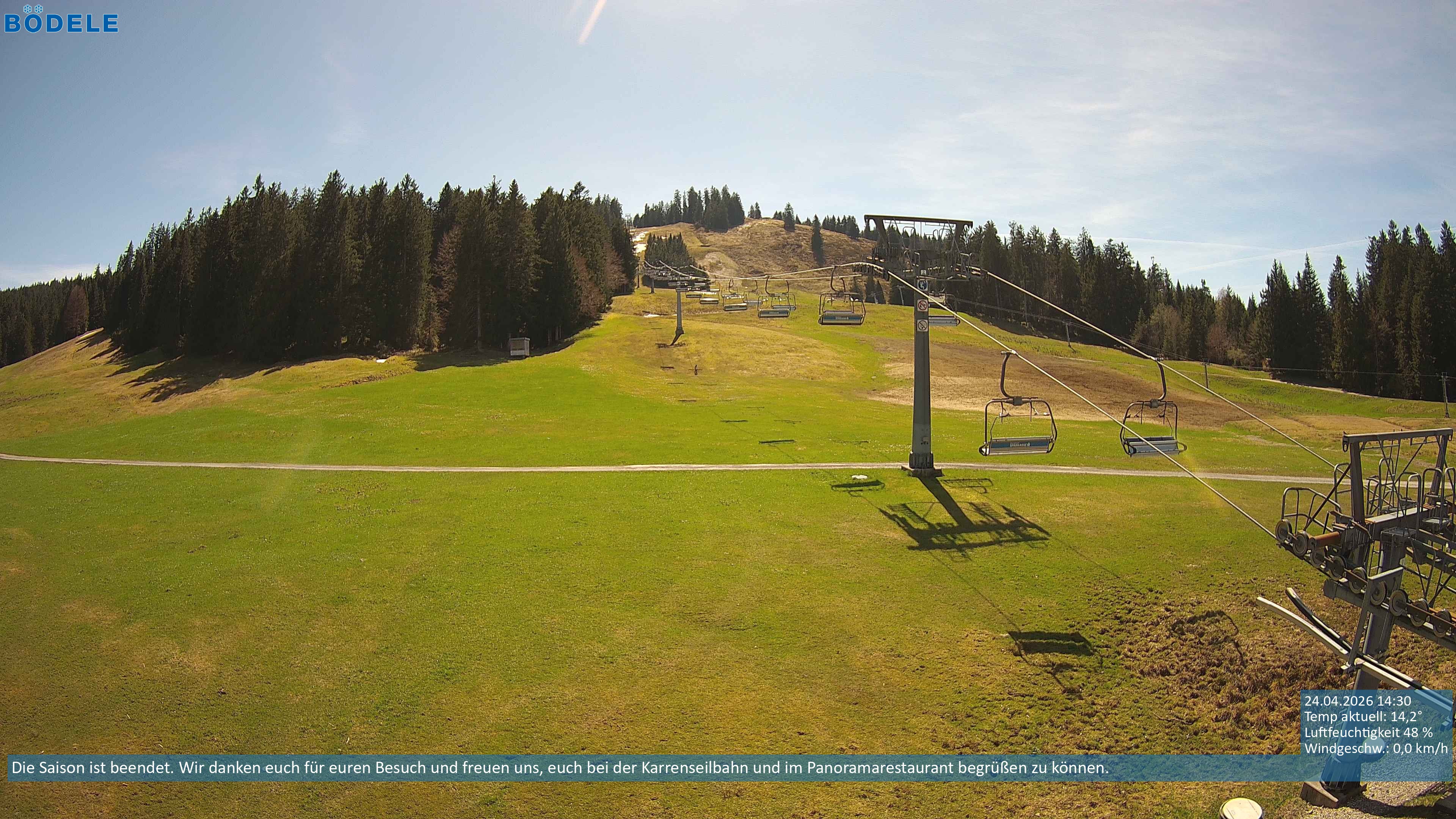 Archiv Foto Webcam Lanklift am Bödele