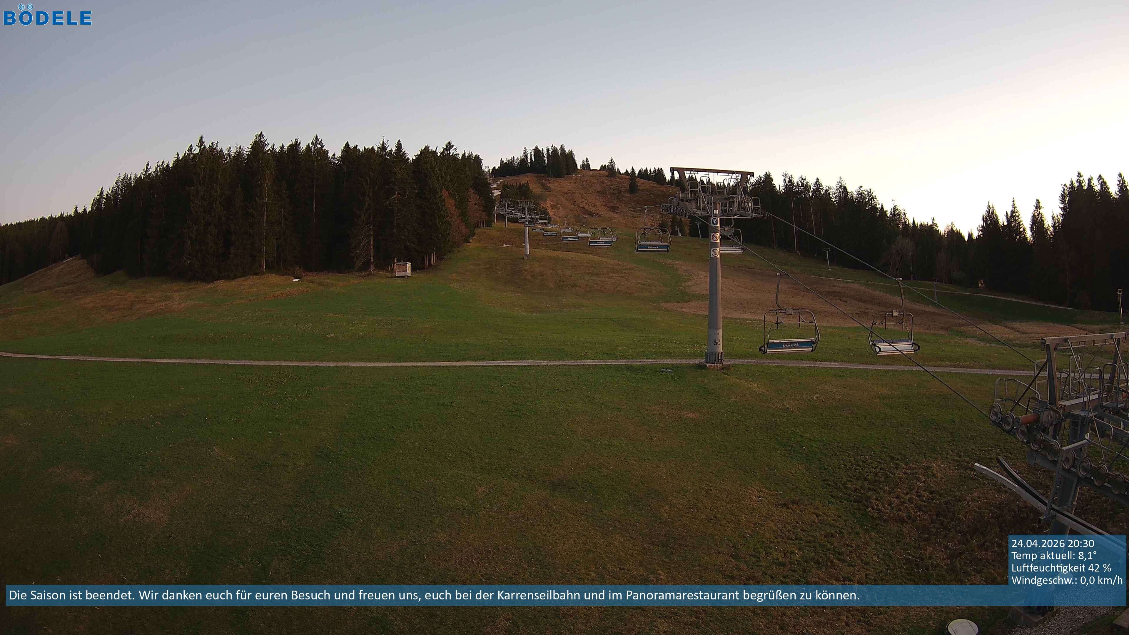 Archiv Foto Webcam Lanklift am Bödele