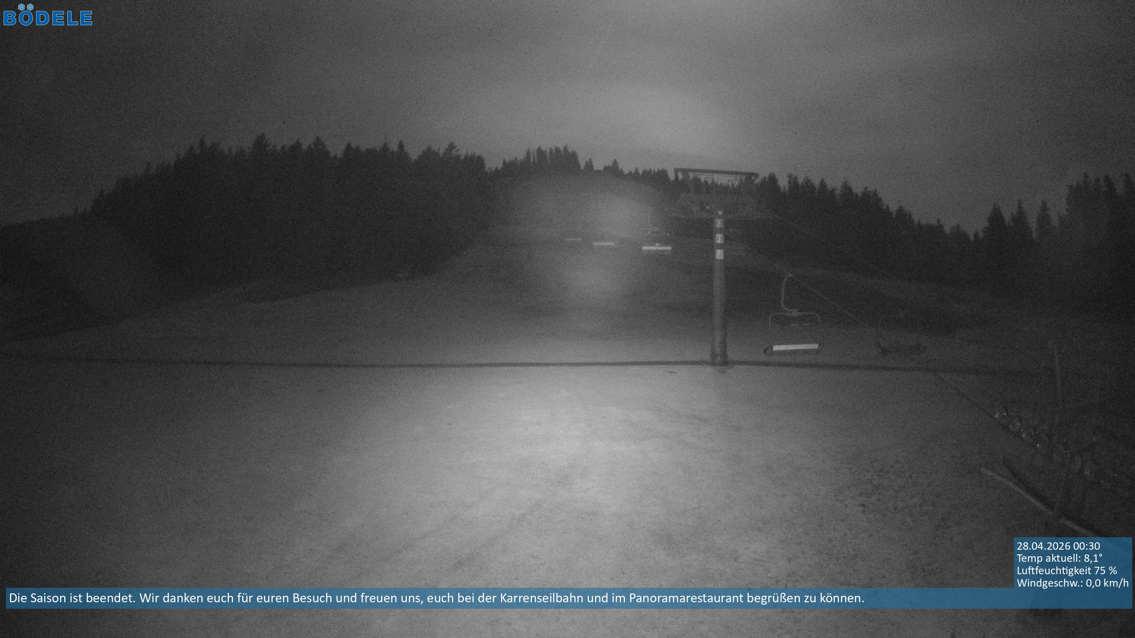 Archiv Foto Webcam Lanklift am Bödele