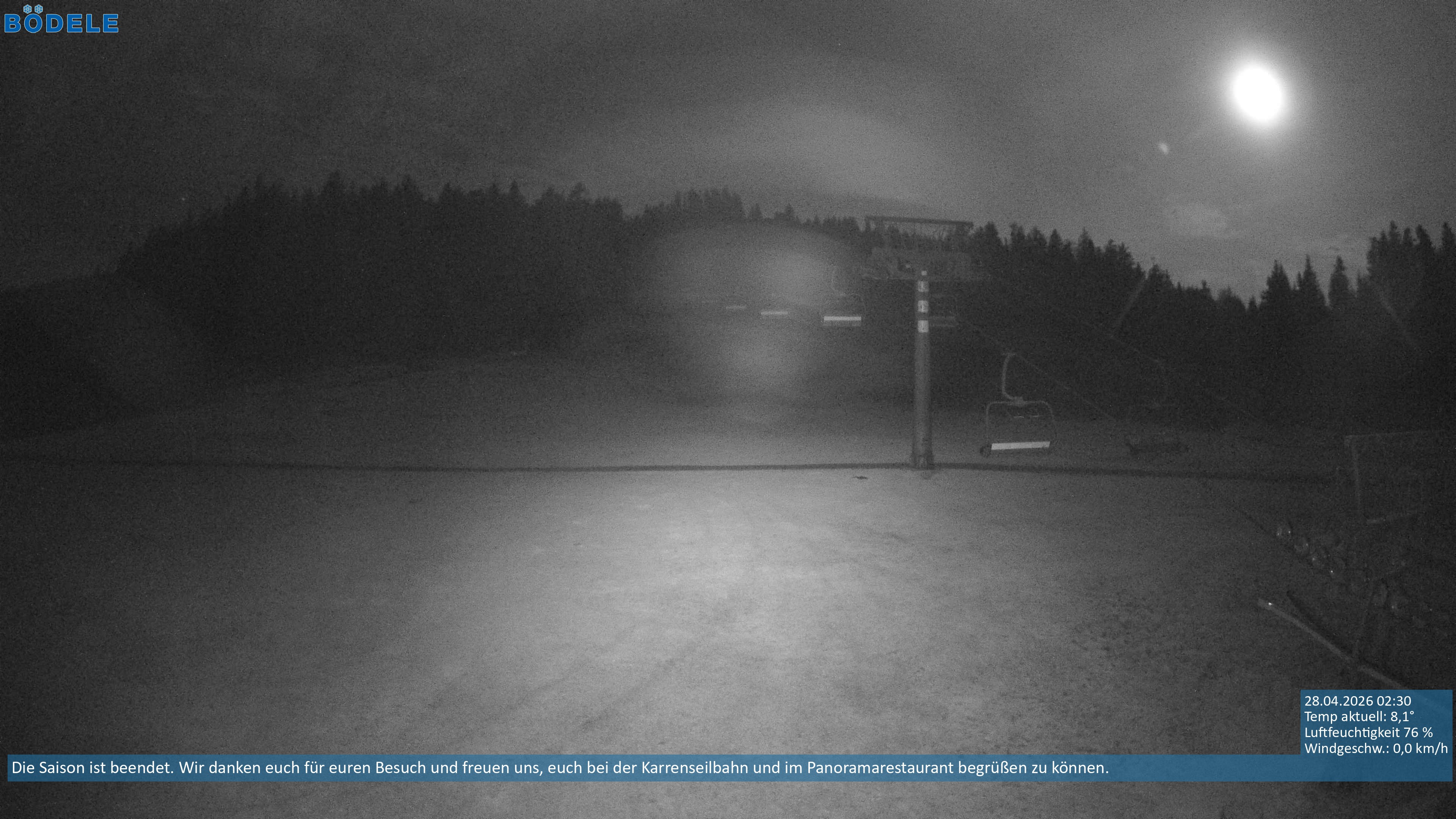Archiv Foto Webcam Lanklift am Bödele