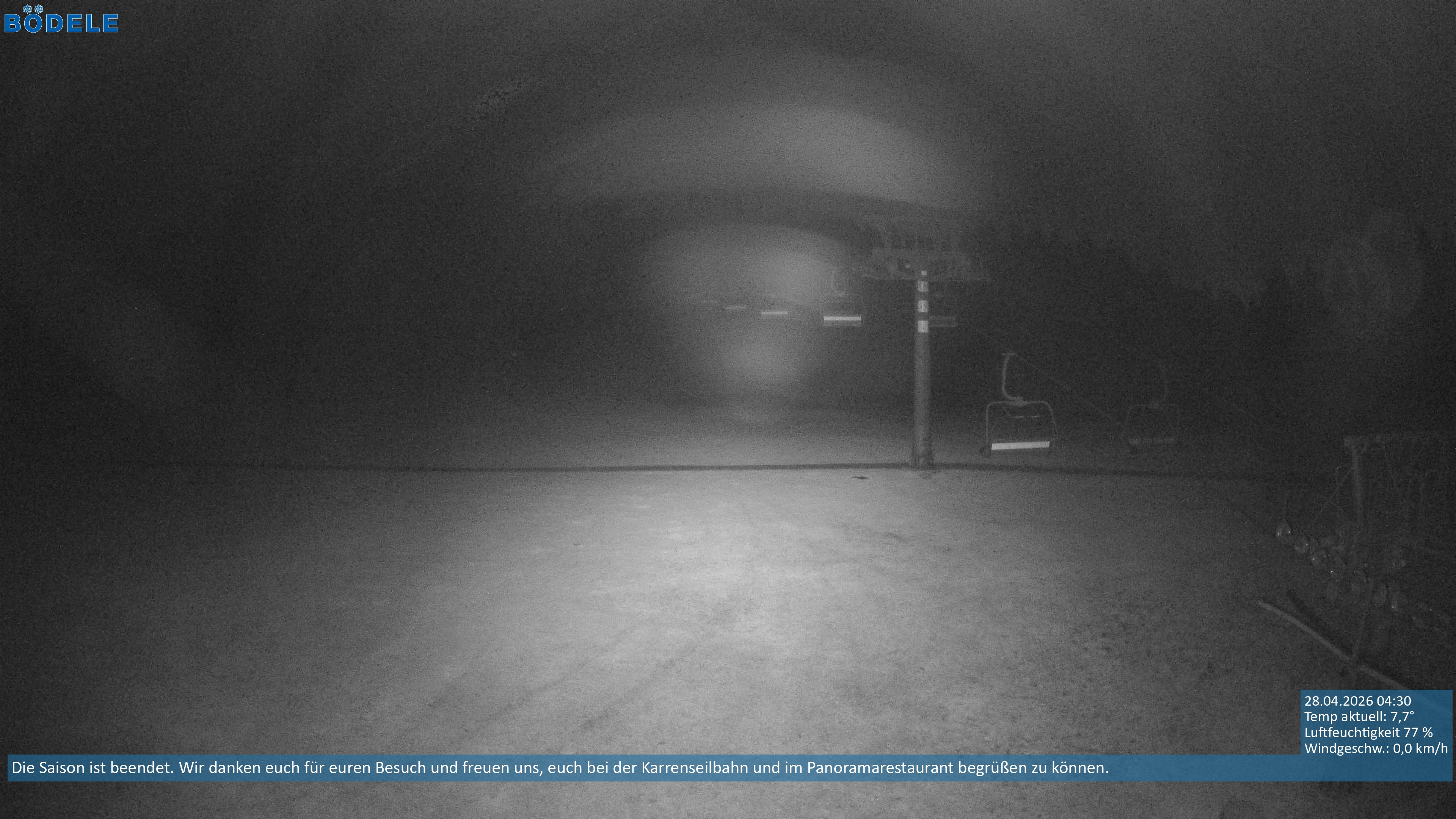 Archiv Foto Webcam Lanklift am Bödele