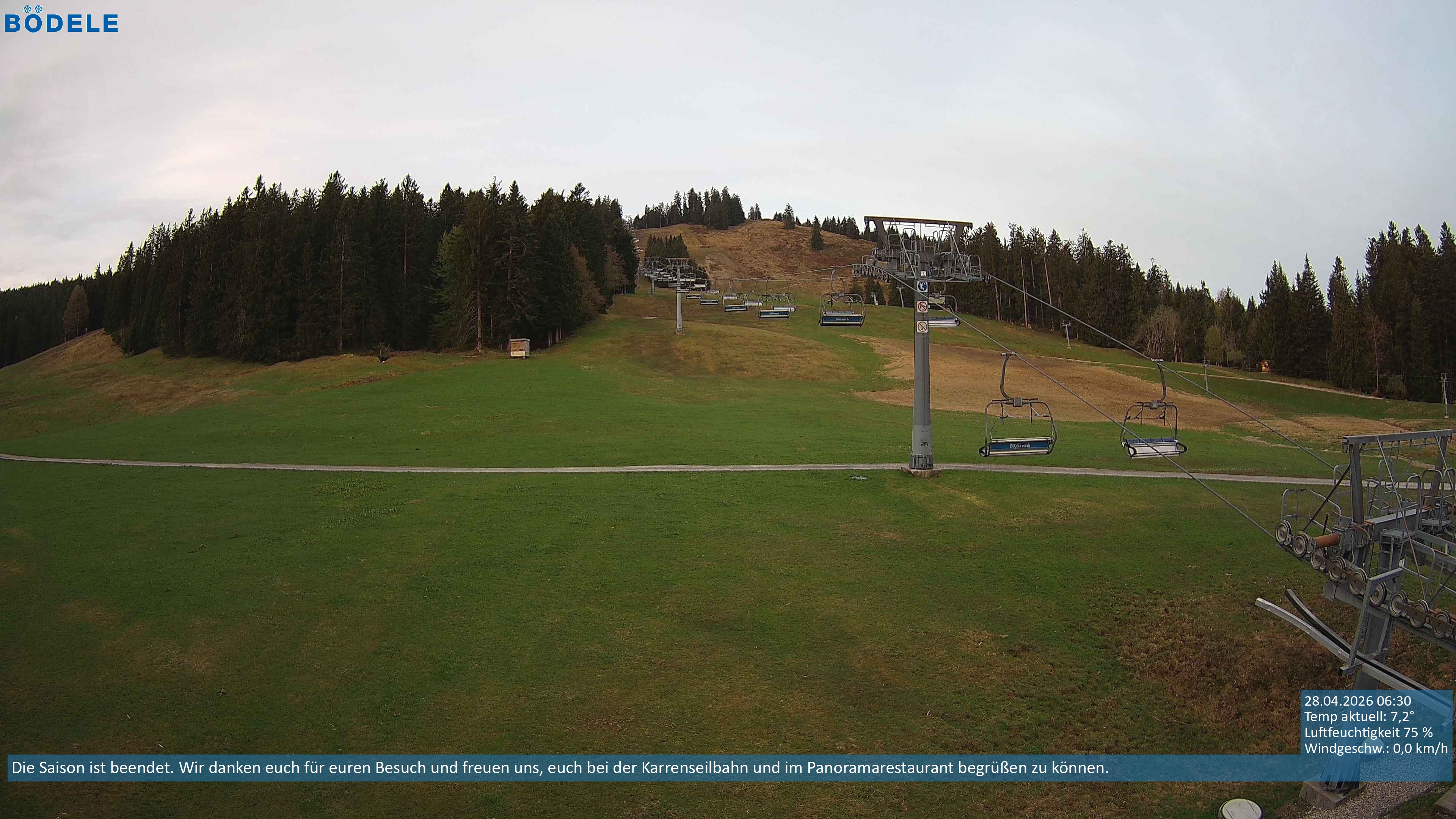 Archiv Foto Webcam Lanklift am Bödele