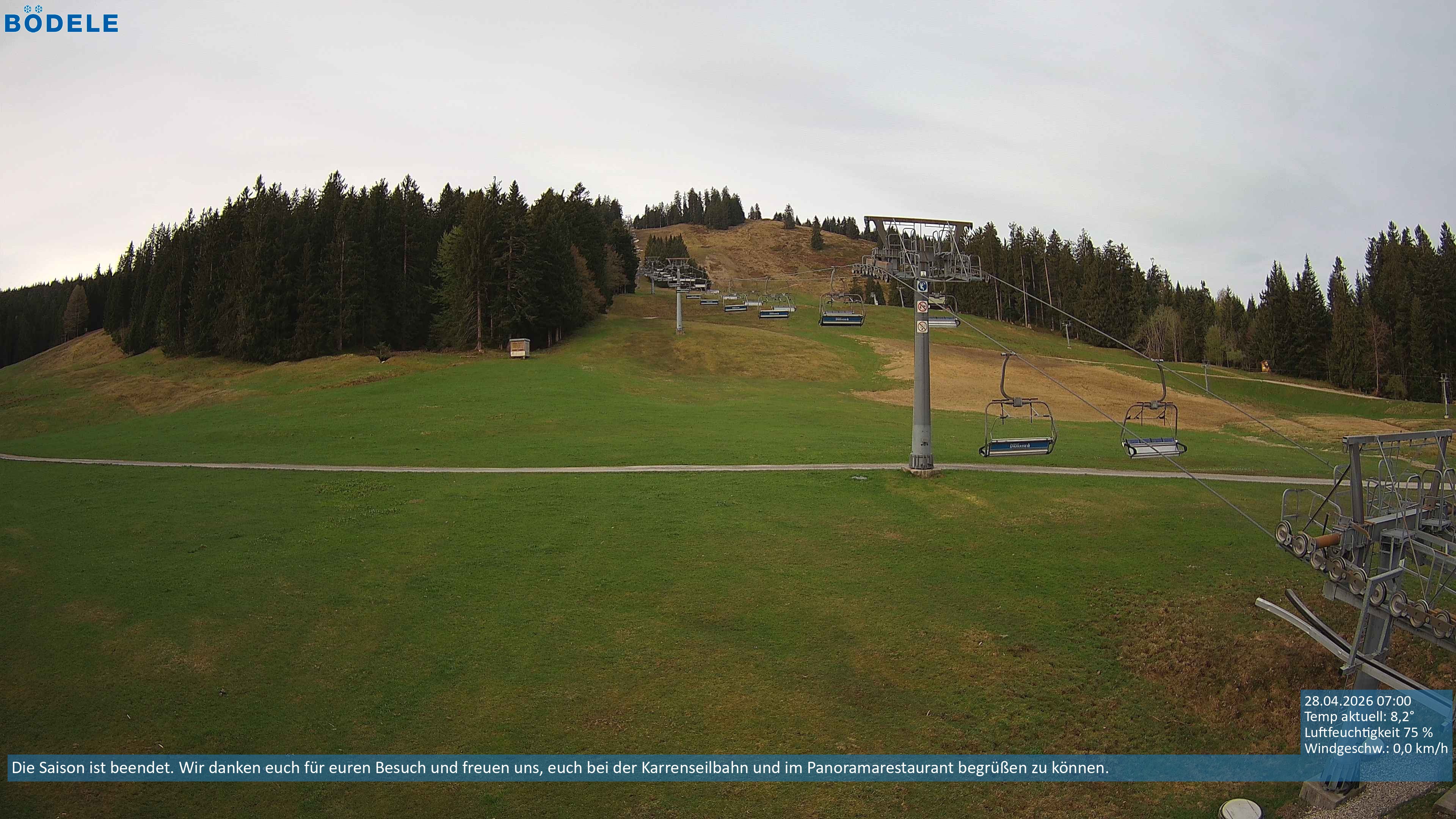 Archiv Foto Webcam Lanklift am Bödele