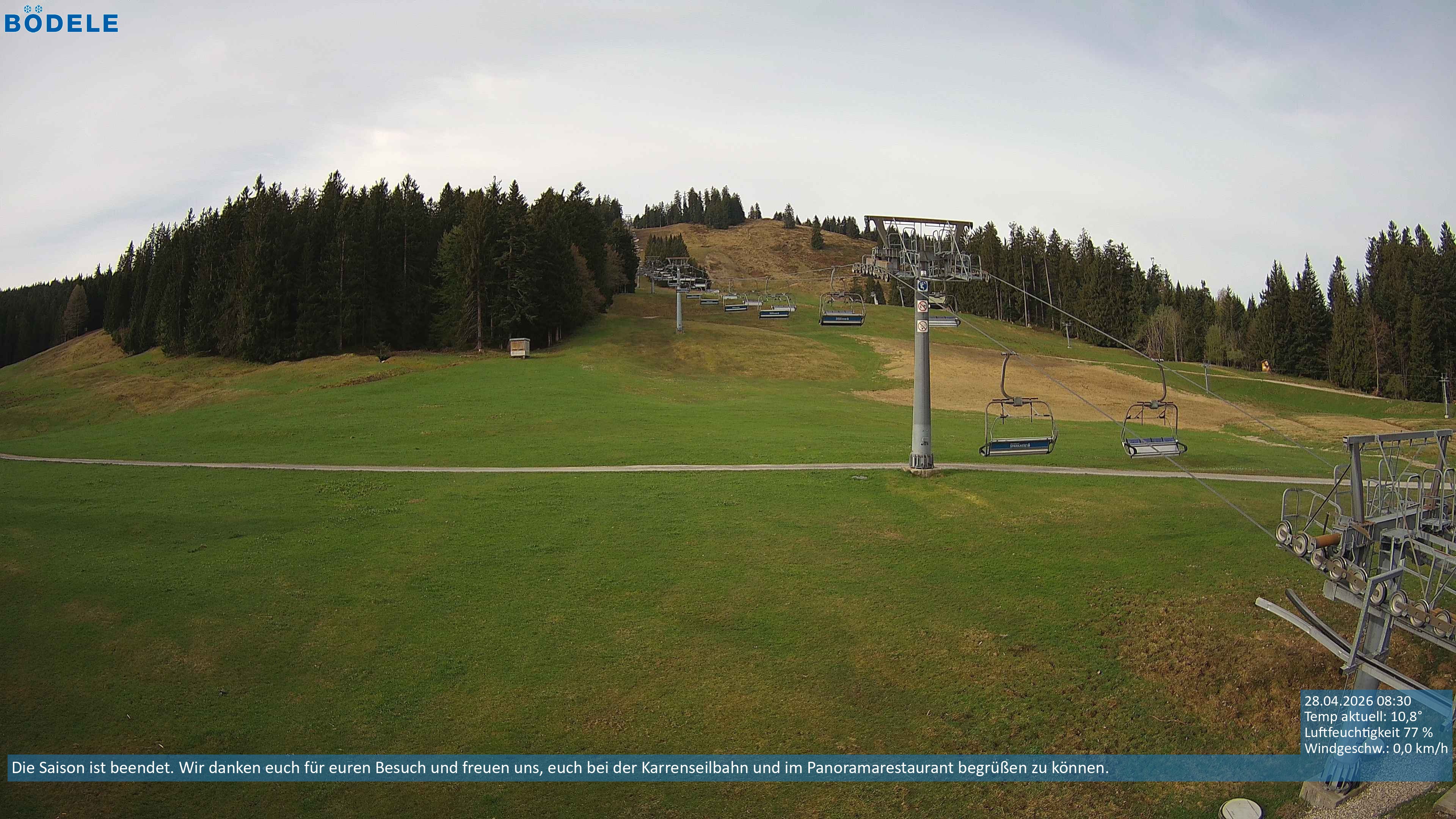 Archiv Foto Webcam Lanklift am Bödele