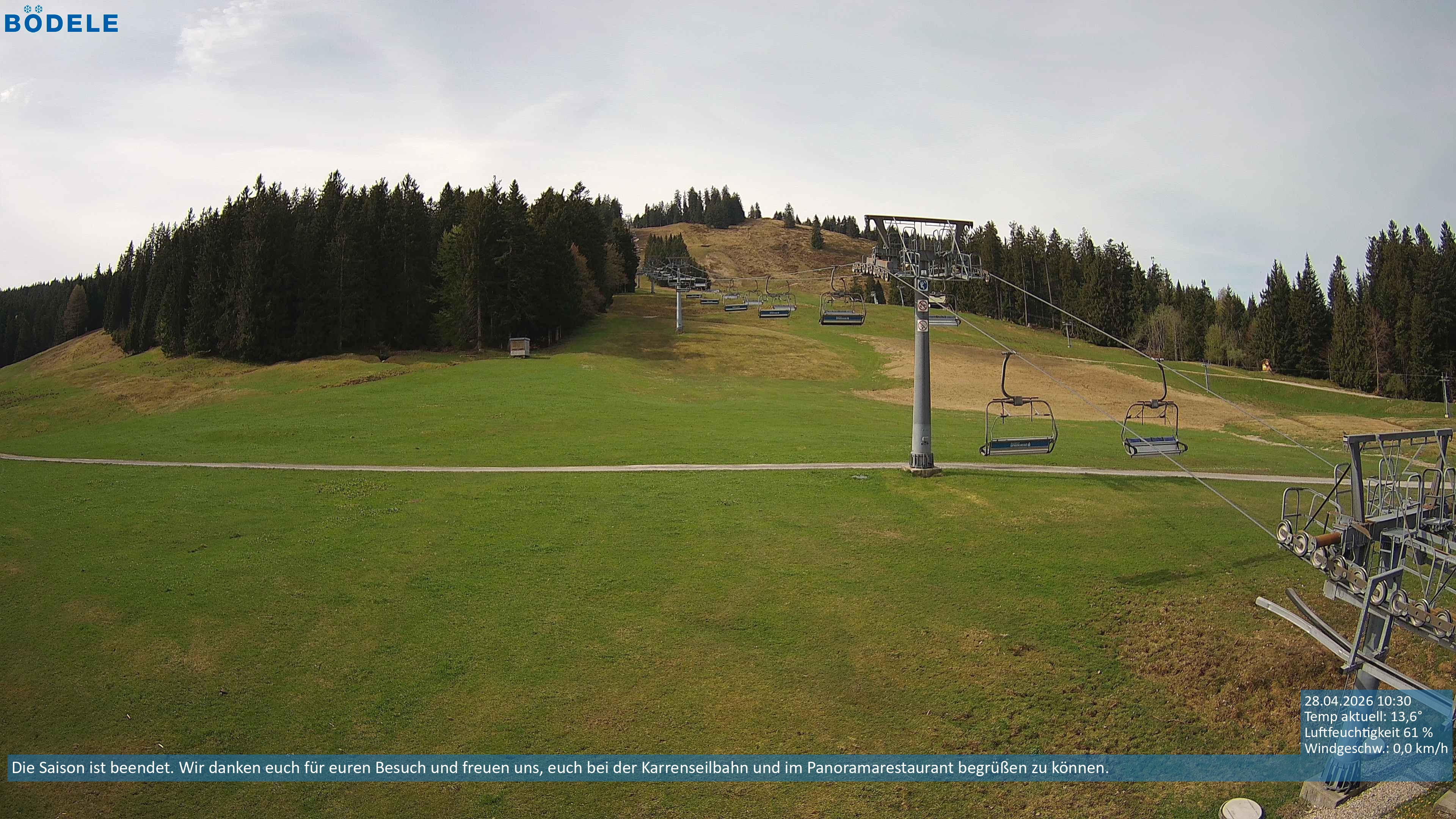 Archiv Foto Webcam Lanklift am Bödele