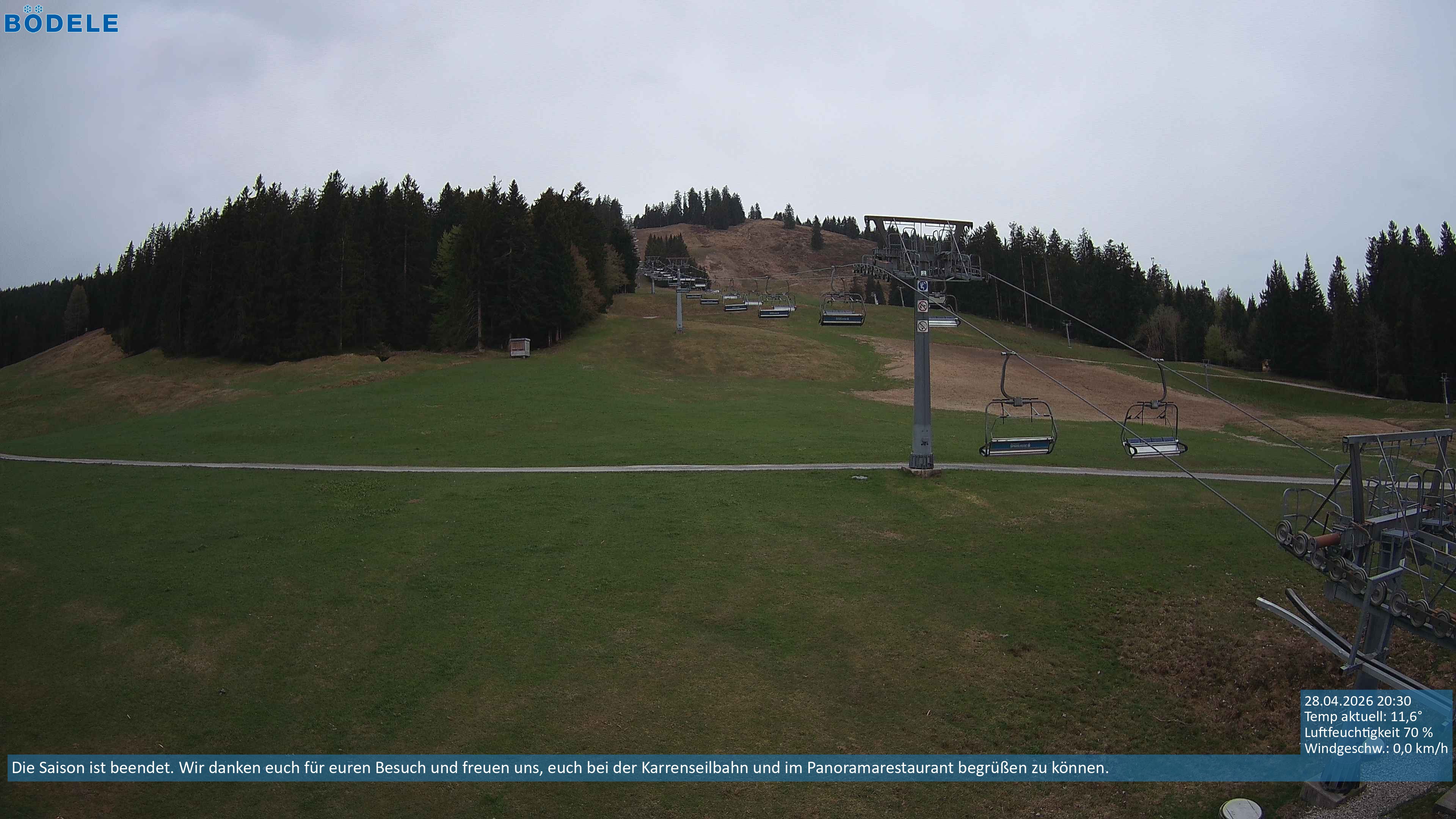 Archiv Foto Webcam Lanklift am Bödele