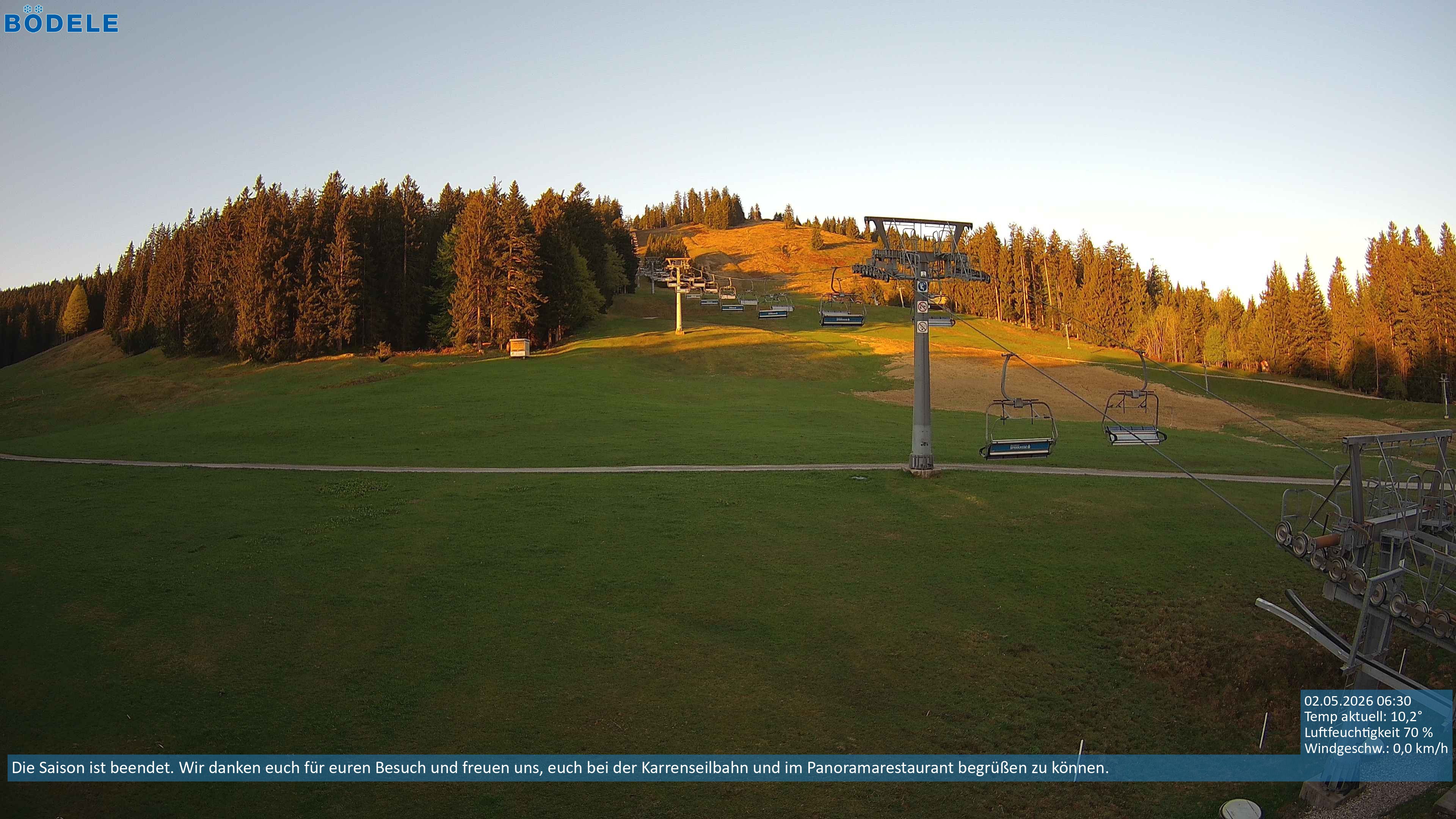 Archived image Webcam Chair lift Lank near Schwarzenberg