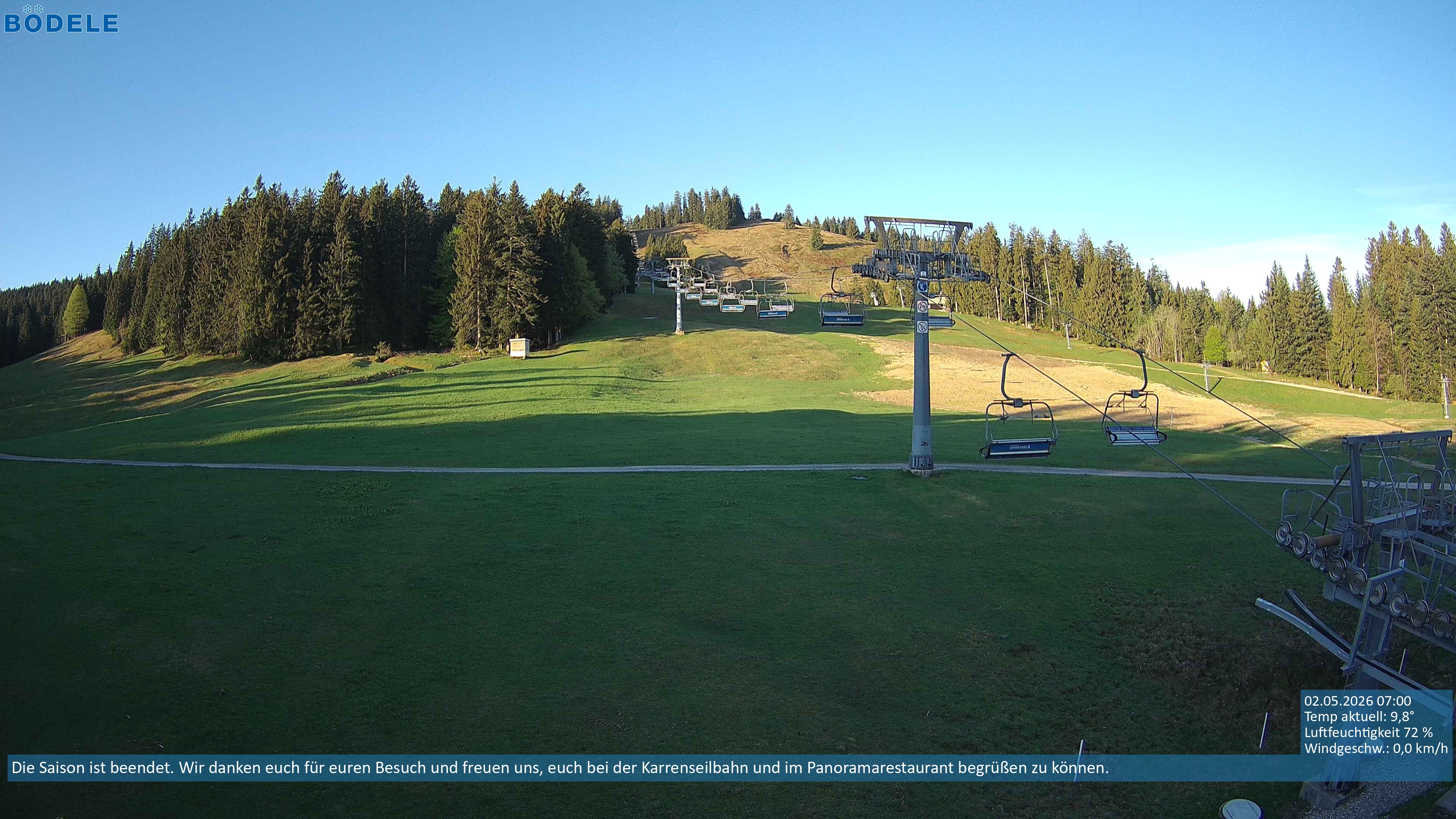 Archived image Webcam Chair lift Lank near Schwarzenberg