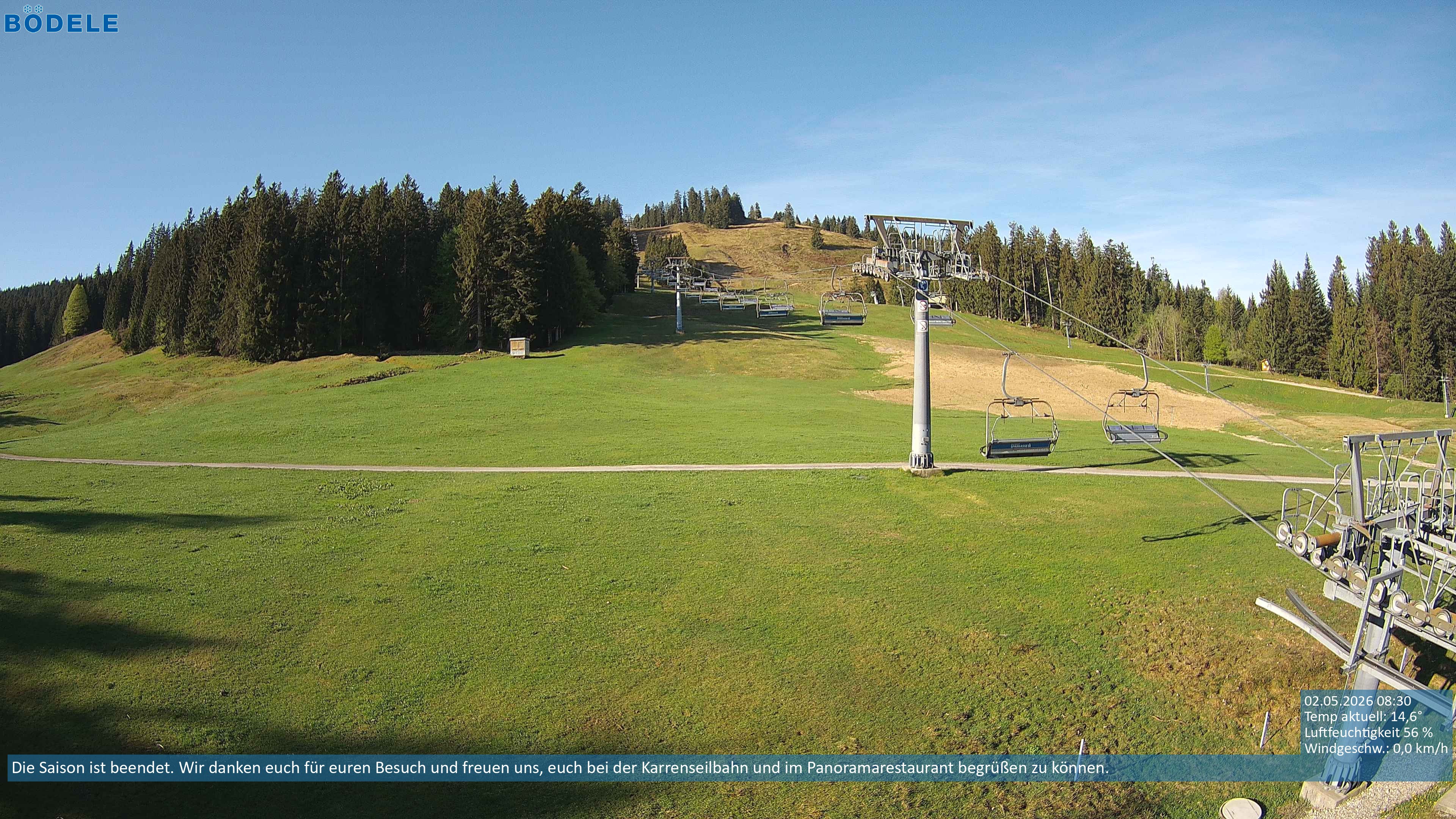 Archived image Webcam Chair lift Lank near Schwarzenberg