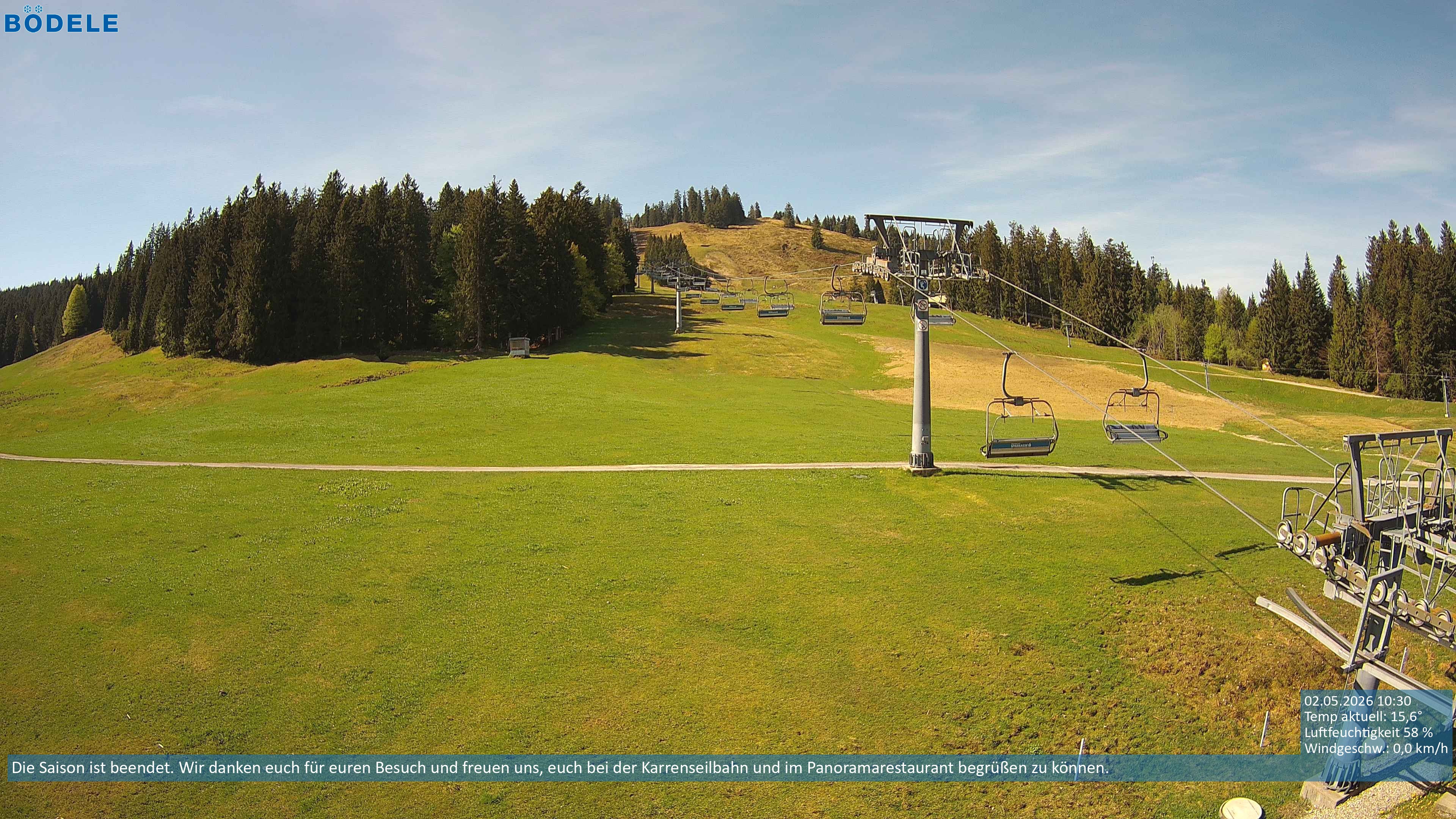 Archived image Webcam Chair lift Lank near Schwarzenberg