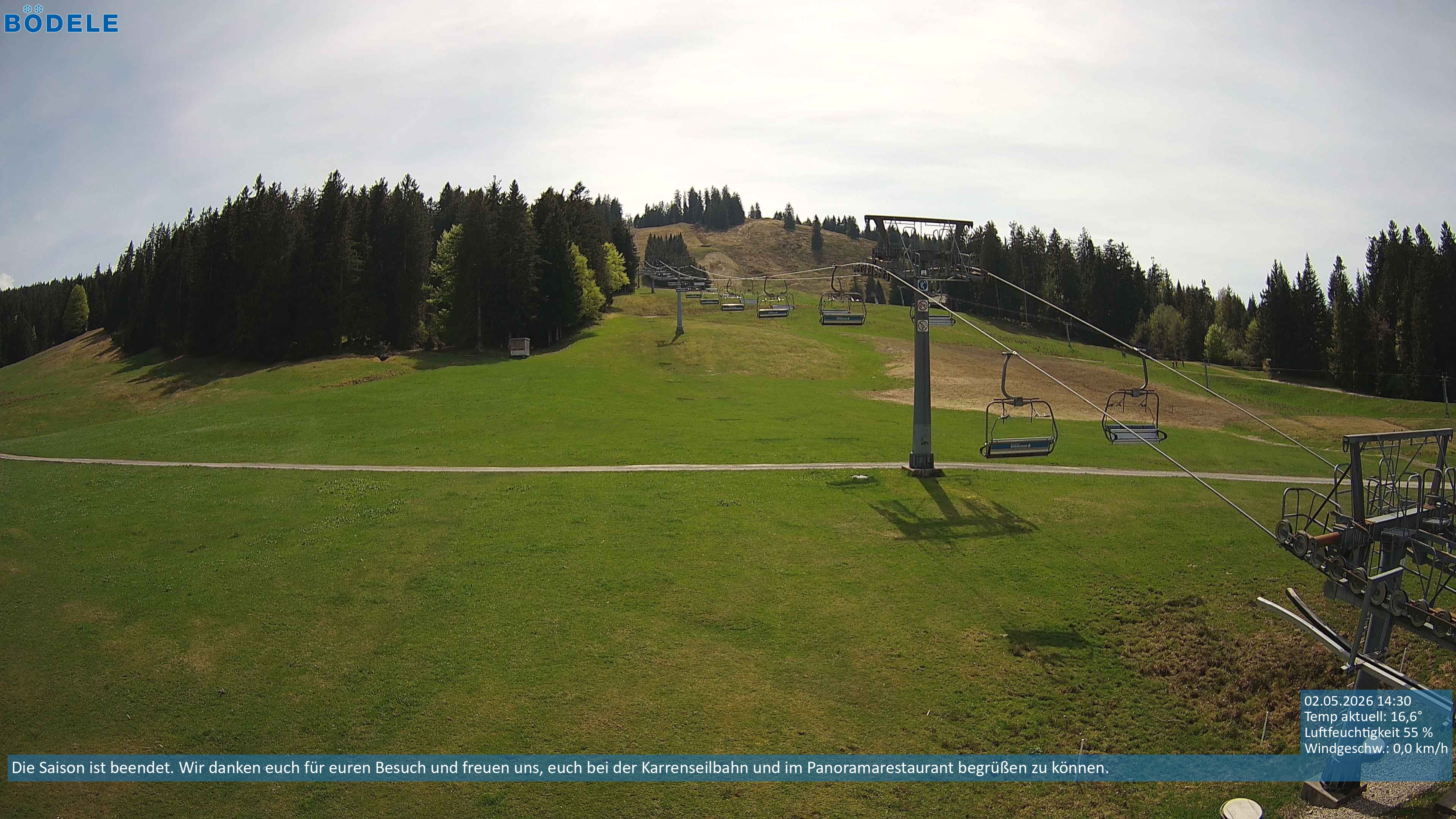 Archived image Webcam Chair lift Lank near Schwarzenberg