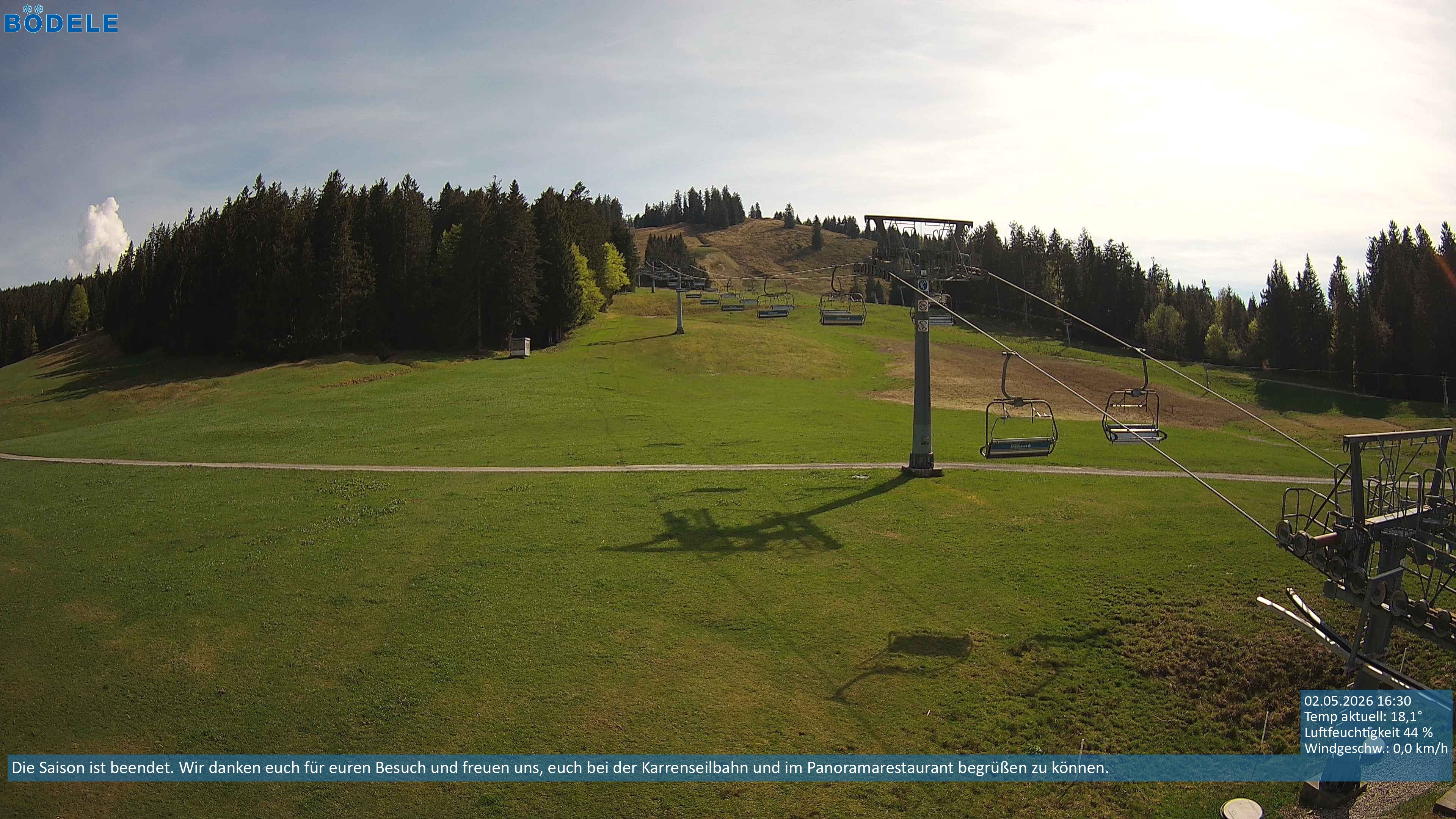 Archived image Webcam Chair lift Lank near Schwarzenberg