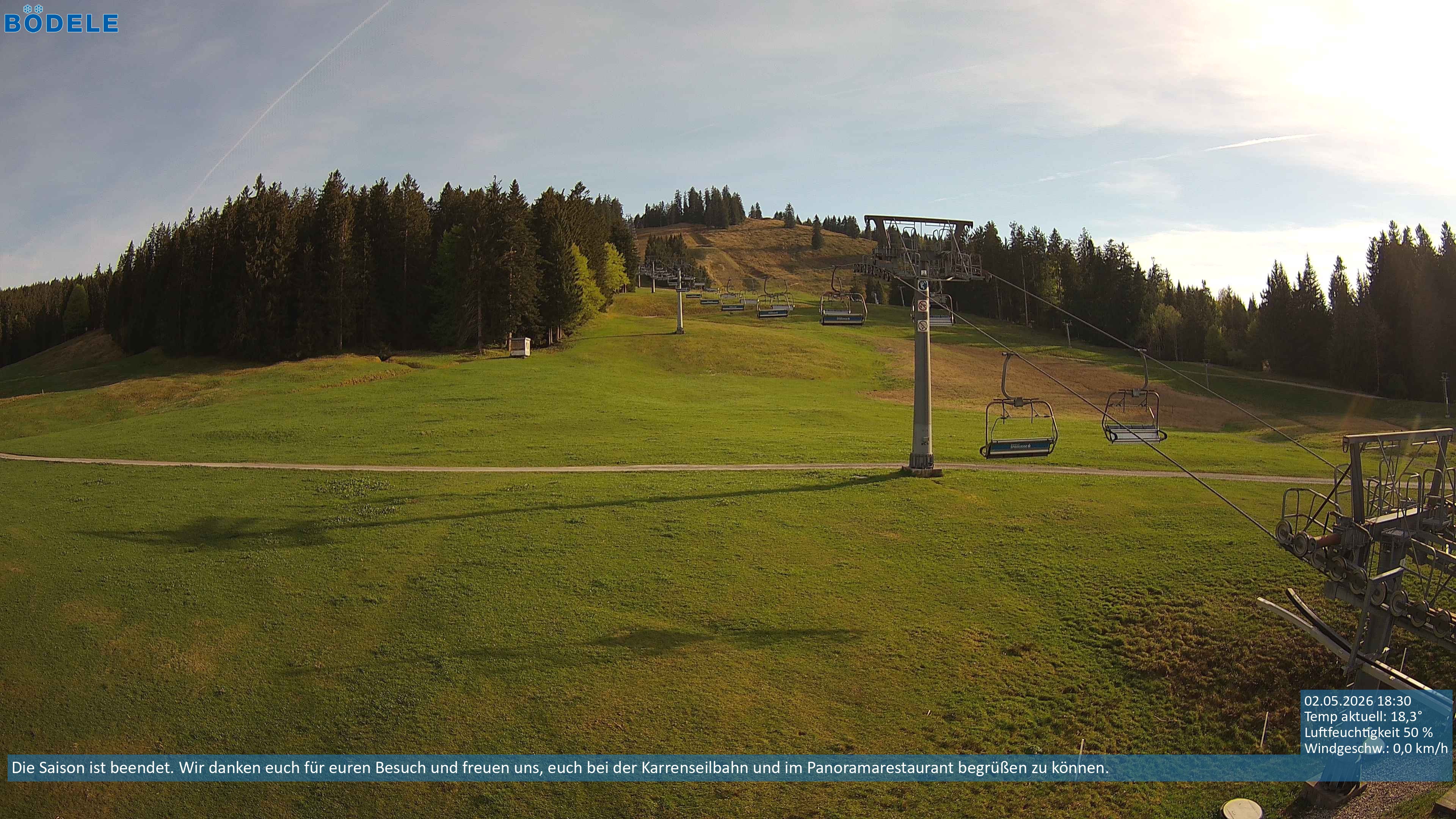 Archived image Webcam Chair lift Lank near Schwarzenberg