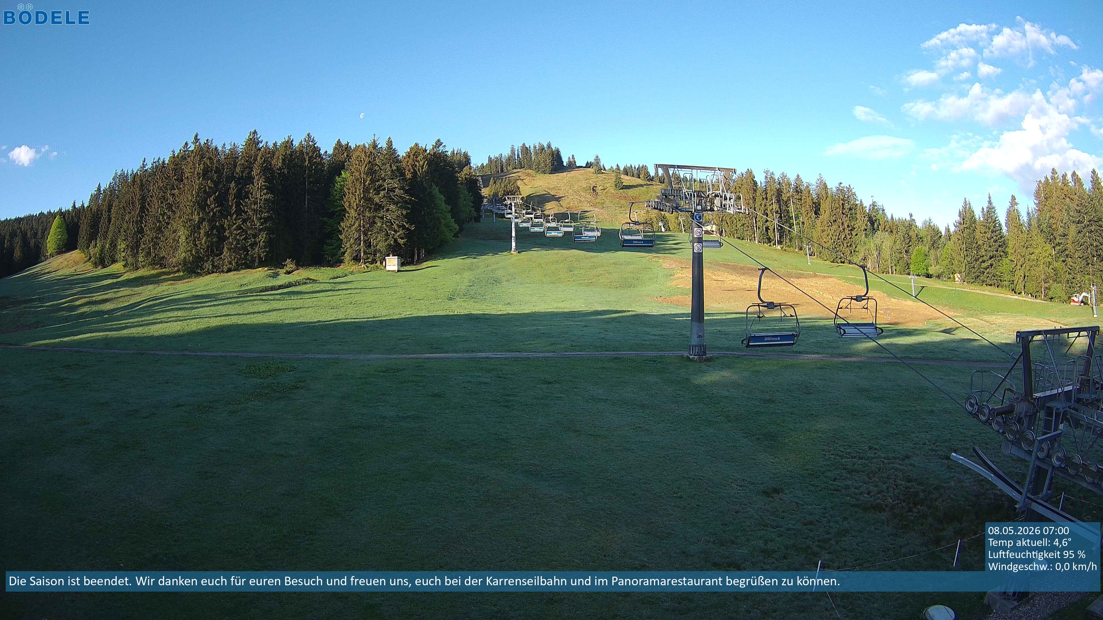 Archiv Foto Webcam Lanklift am Bödele