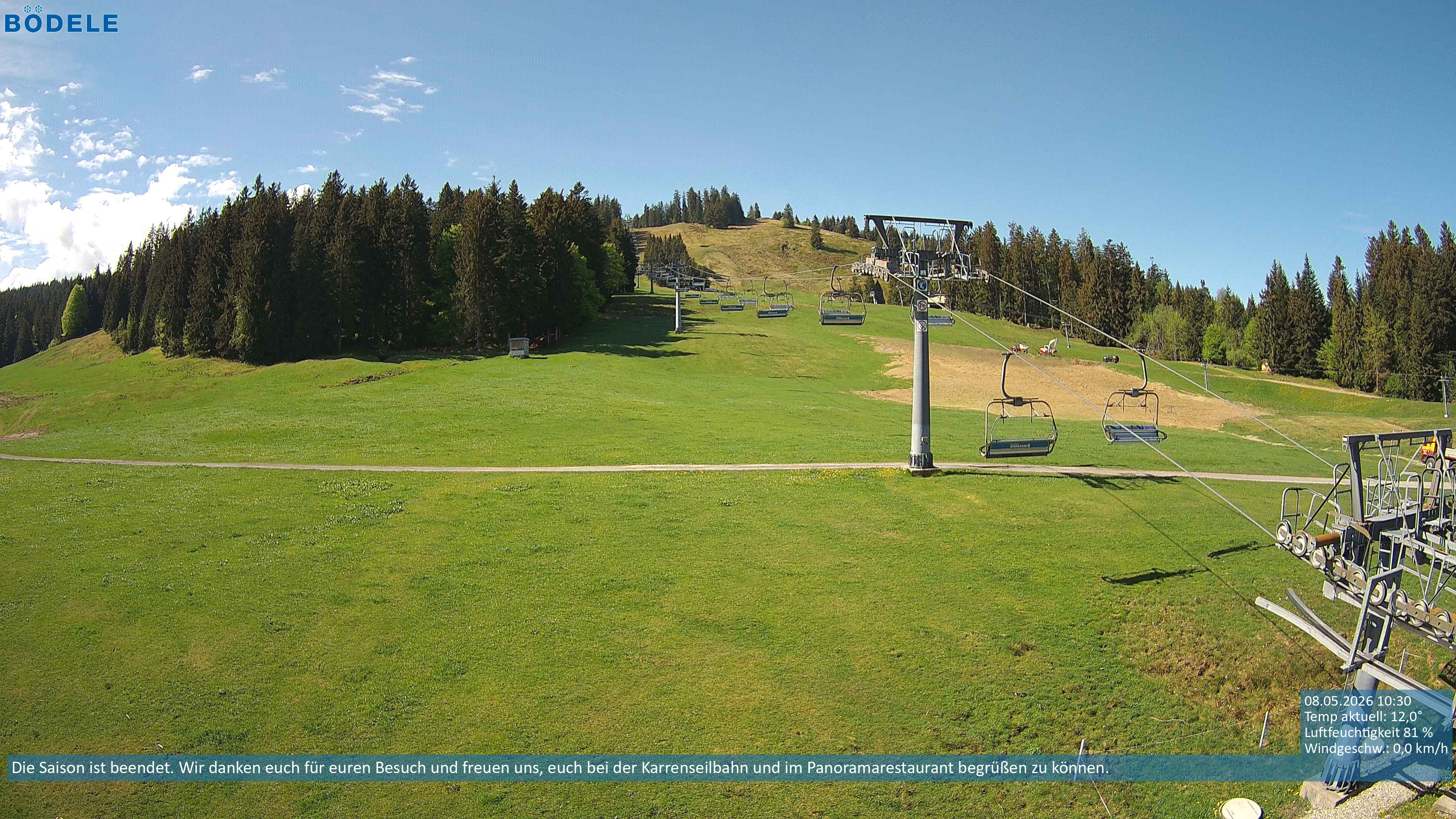 Archiv Foto Webcam Lanklift am Bödele