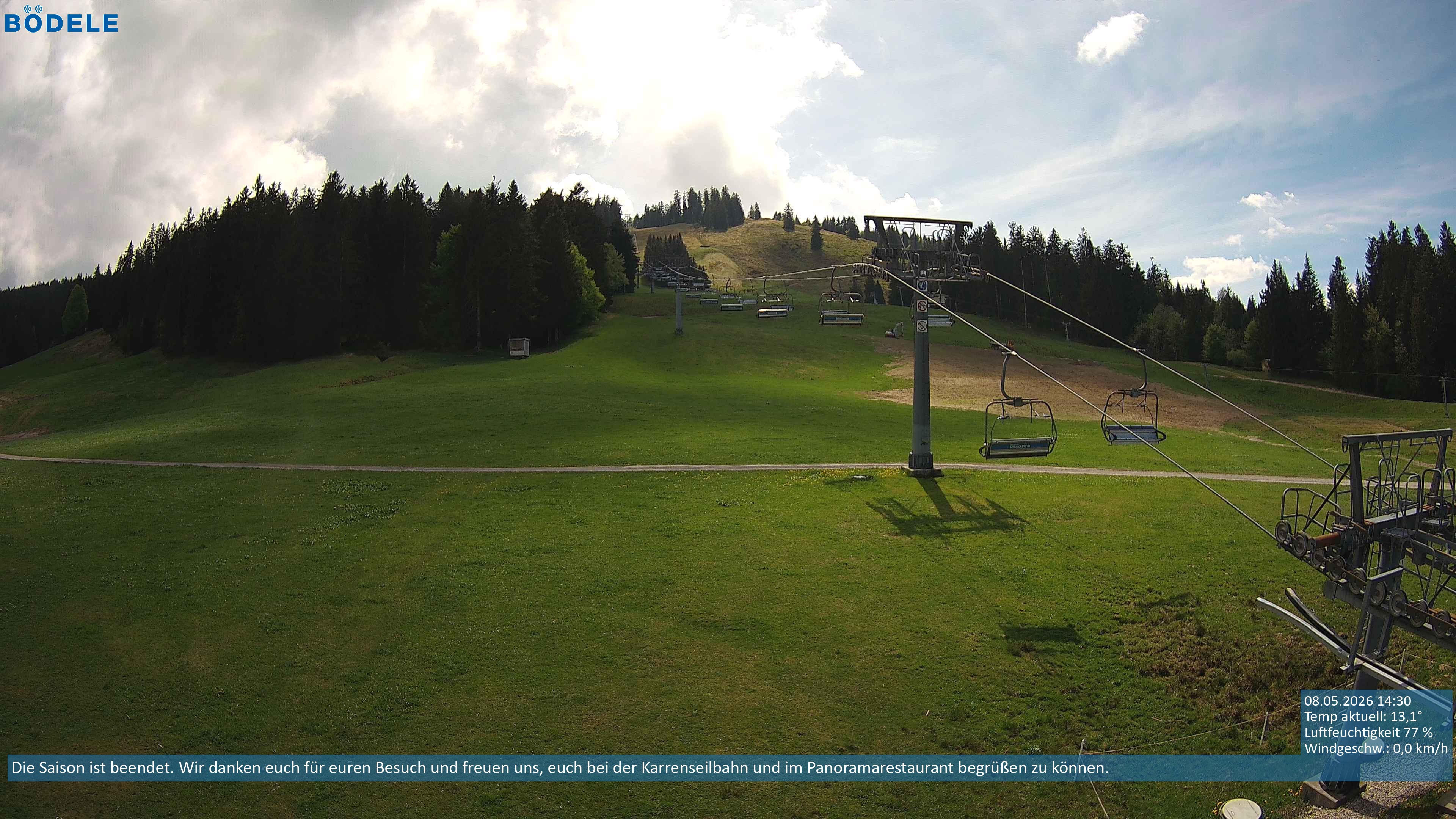 Archiv Foto Webcam Lanklift am Bödele