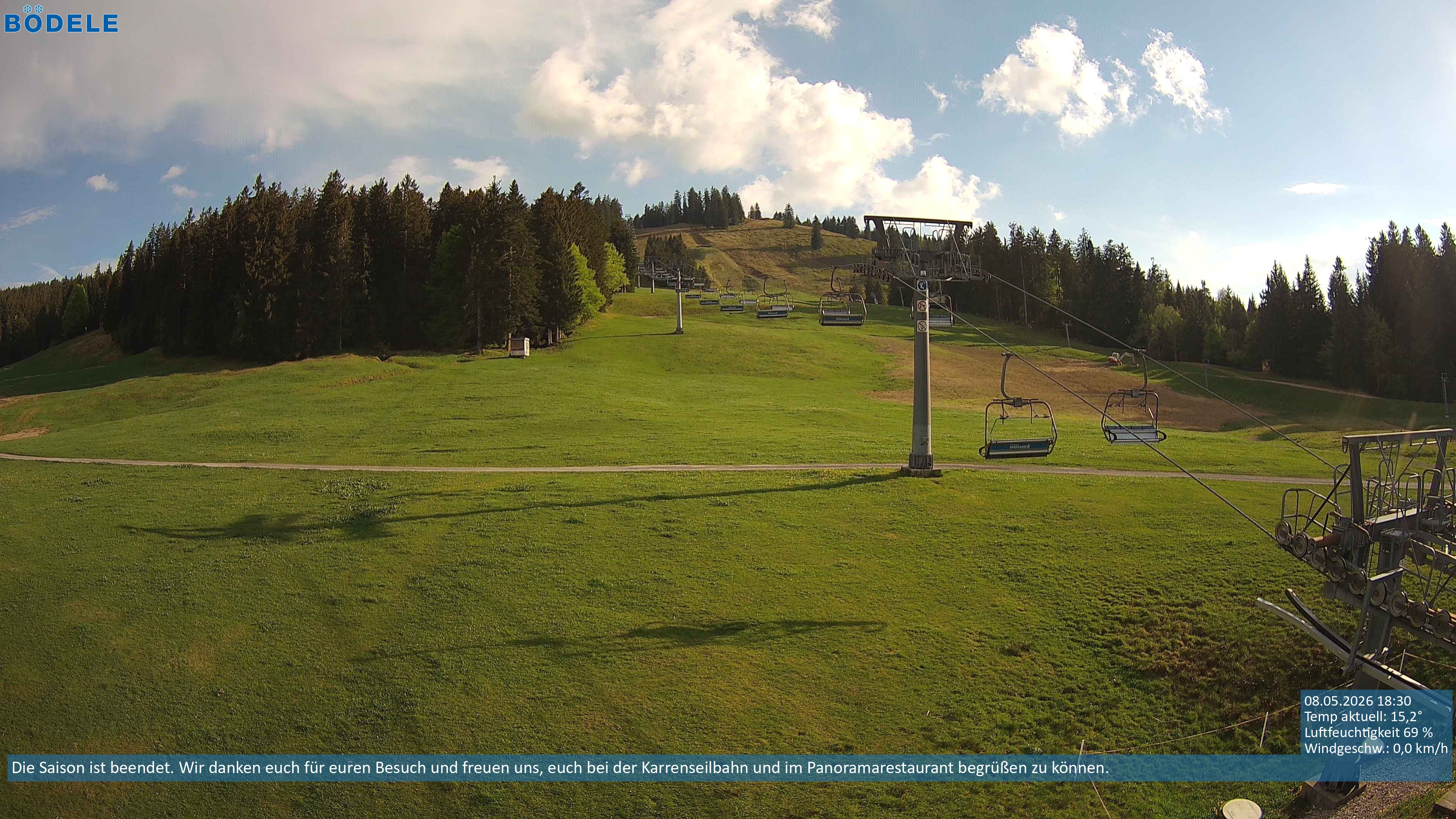 Archiv Foto Webcam Lanklift am Bödele