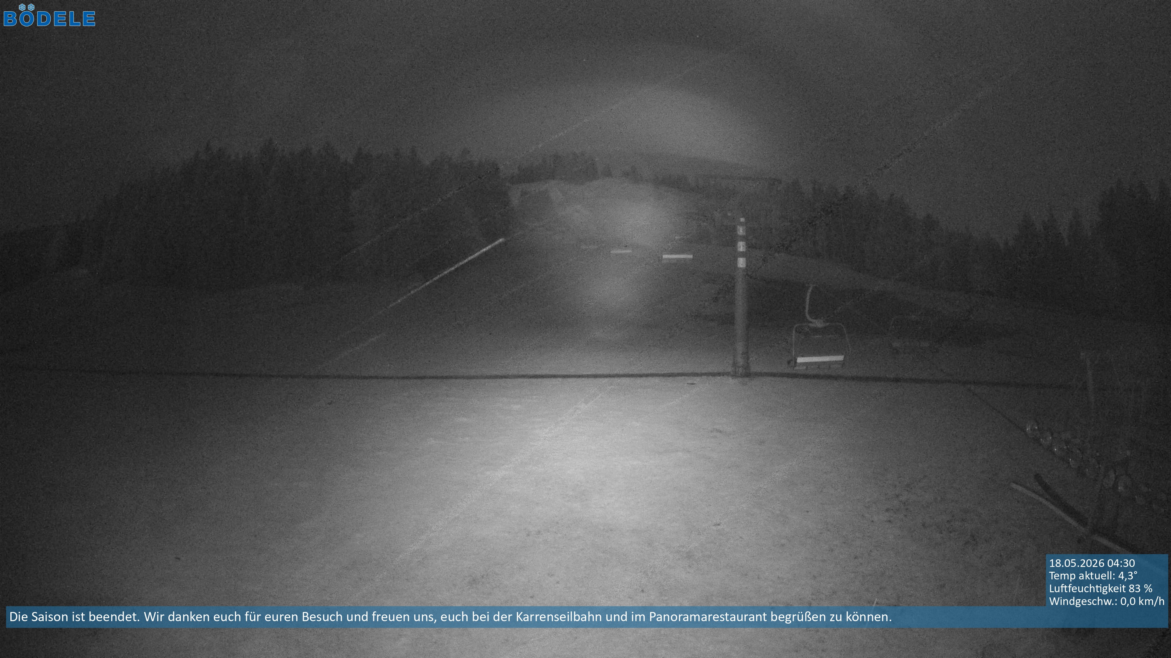 Archiv Foto Webcam Lanklift am Bödele