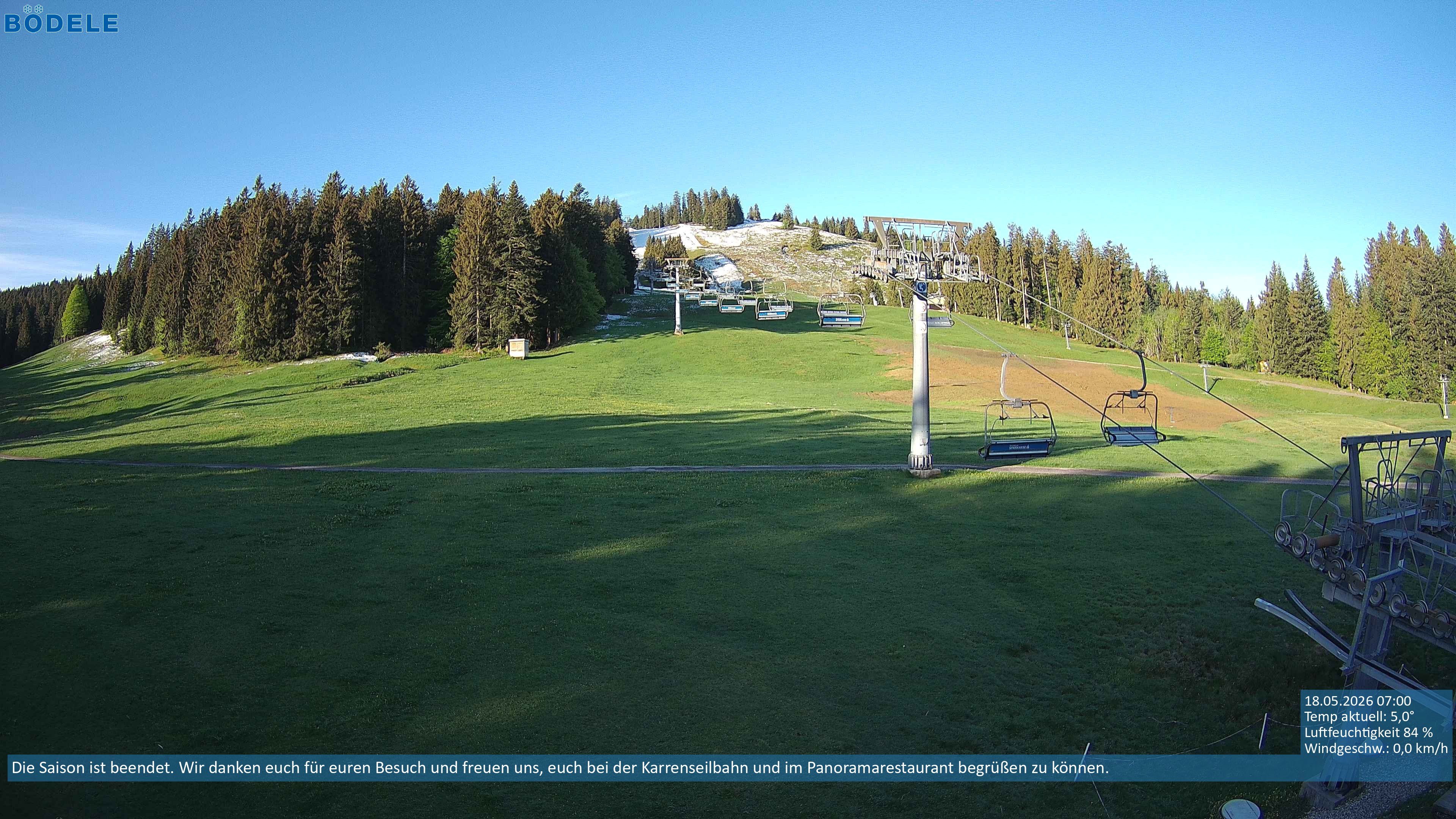 Archiv Foto Webcam Lanklift am Bödele