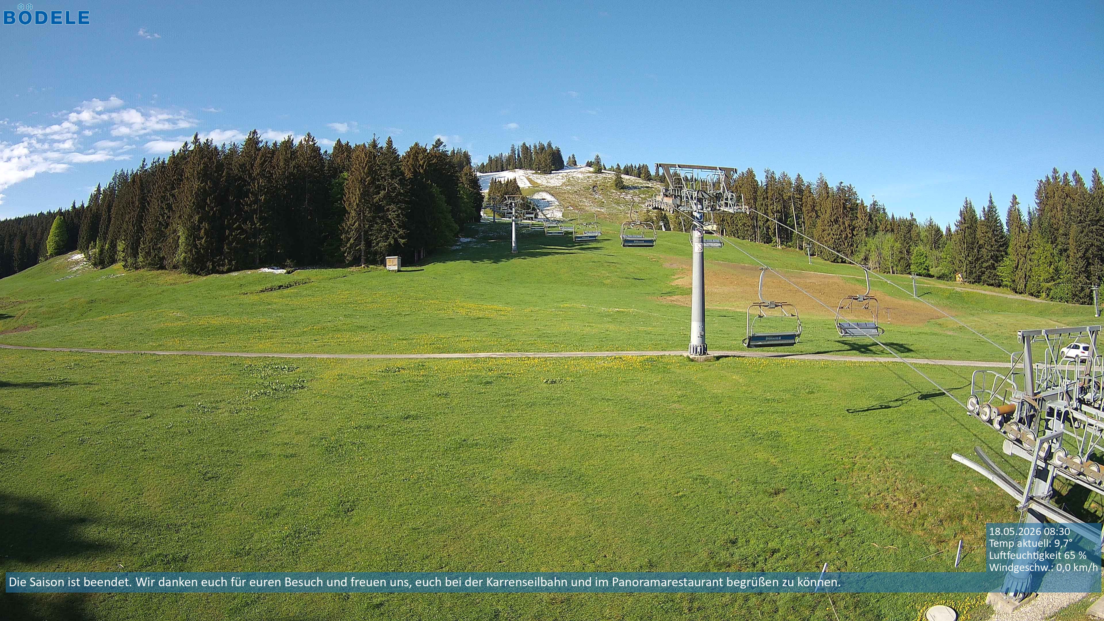 Archiv Foto Webcam Lanklift am Bödele