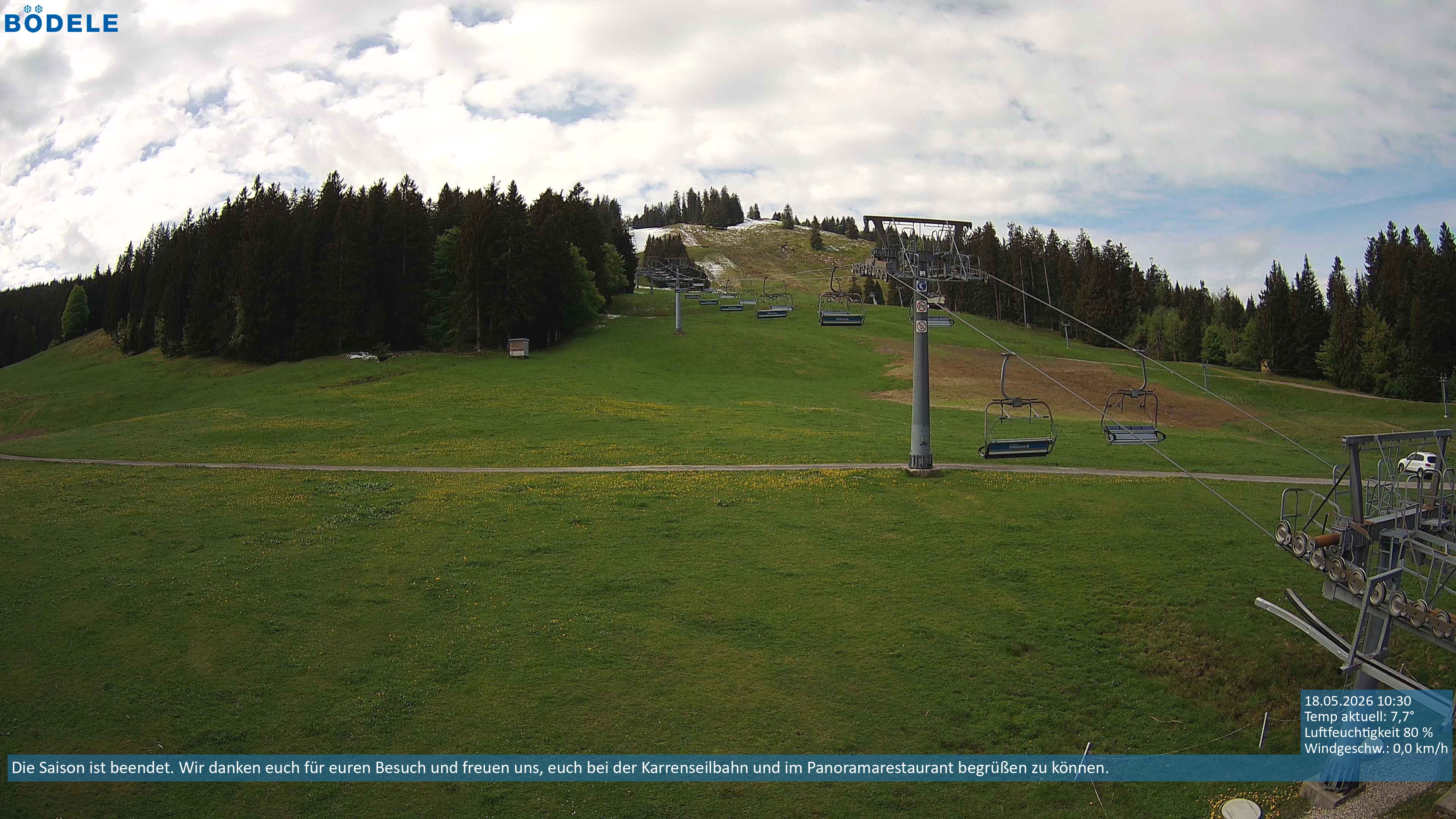 Archiv Foto Webcam Lanklift am Bödele