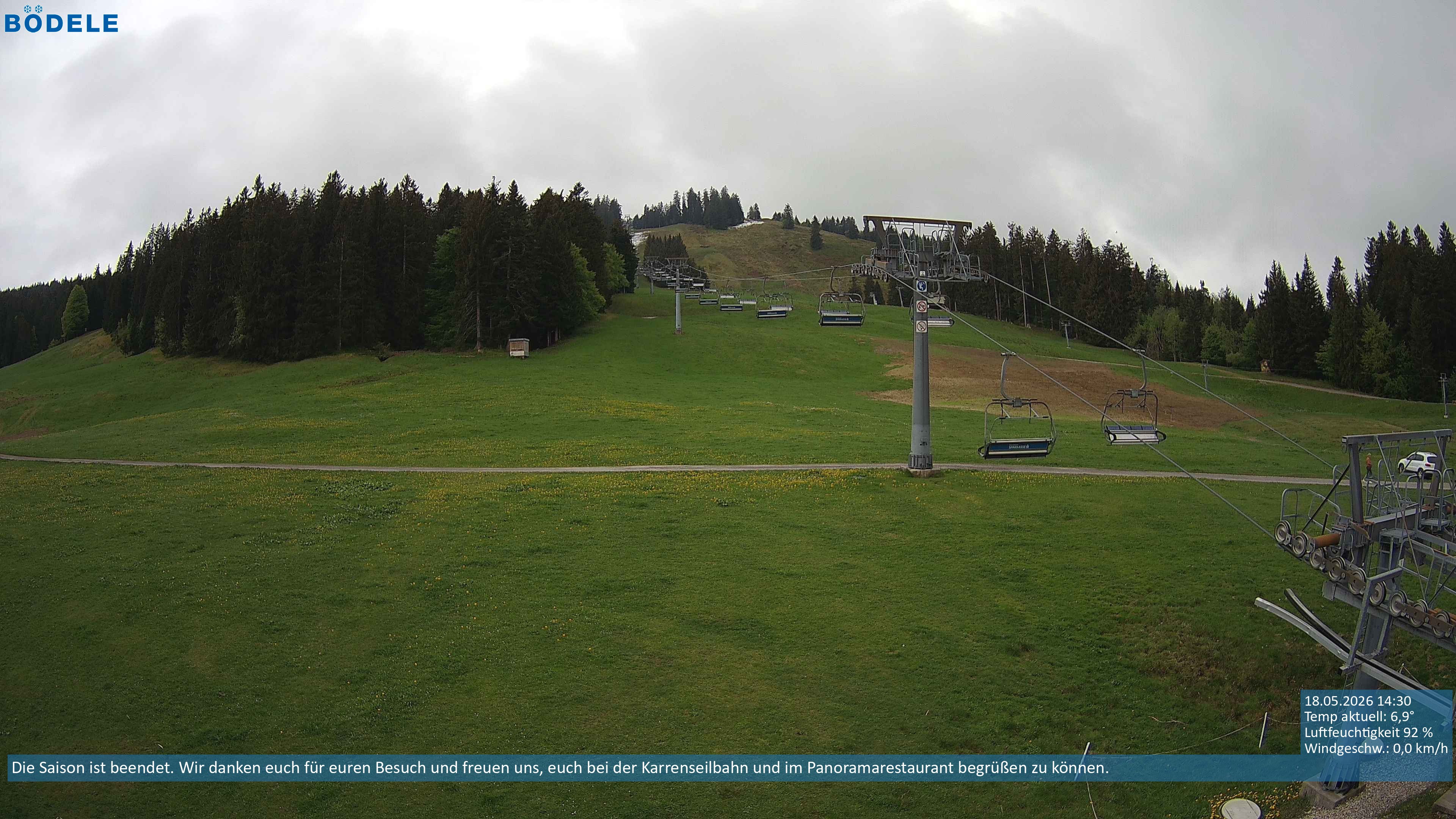 Archiv Foto Webcam Lanklift am Bödele