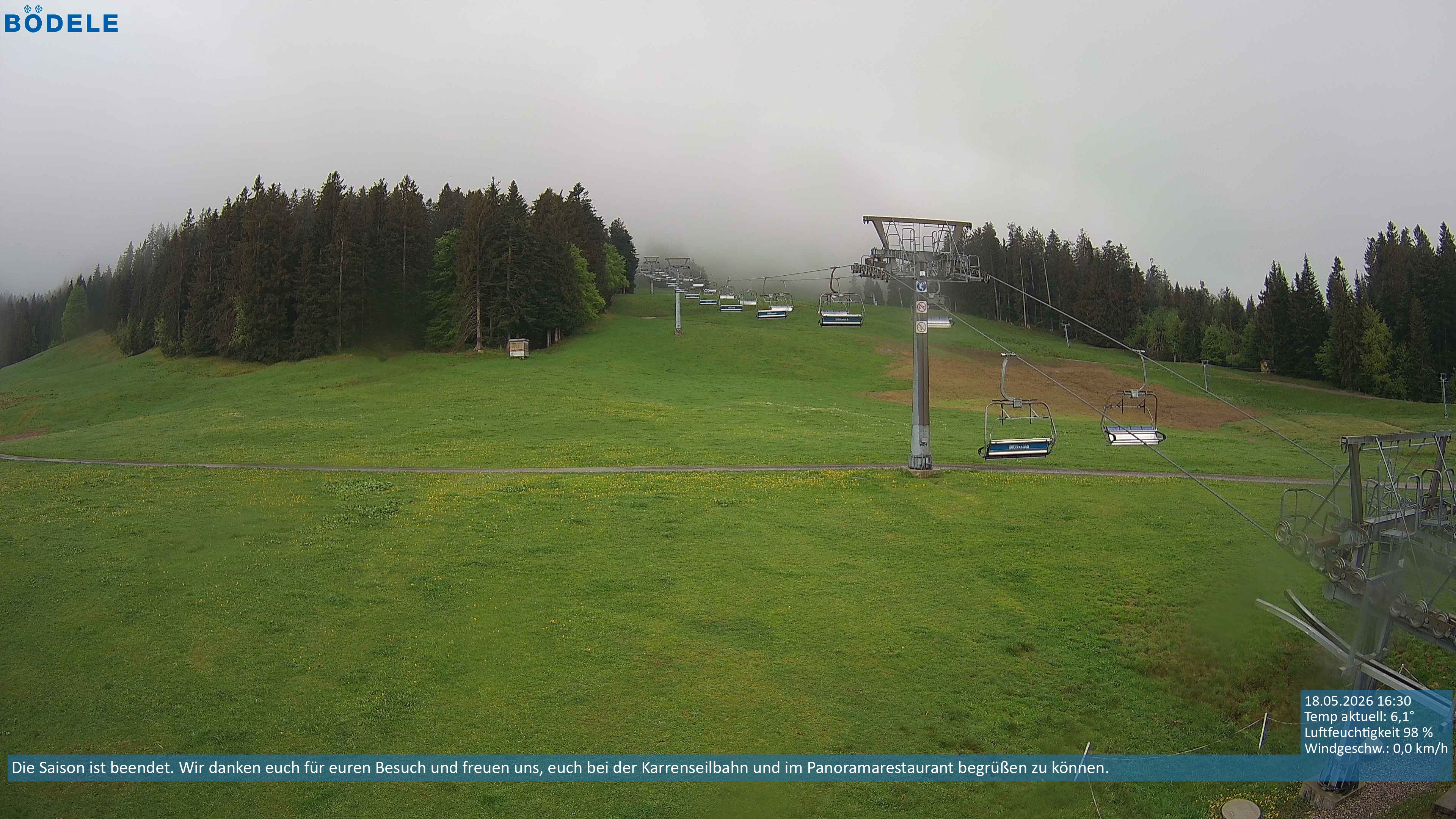Archiv Foto Webcam Lanklift am Bödele