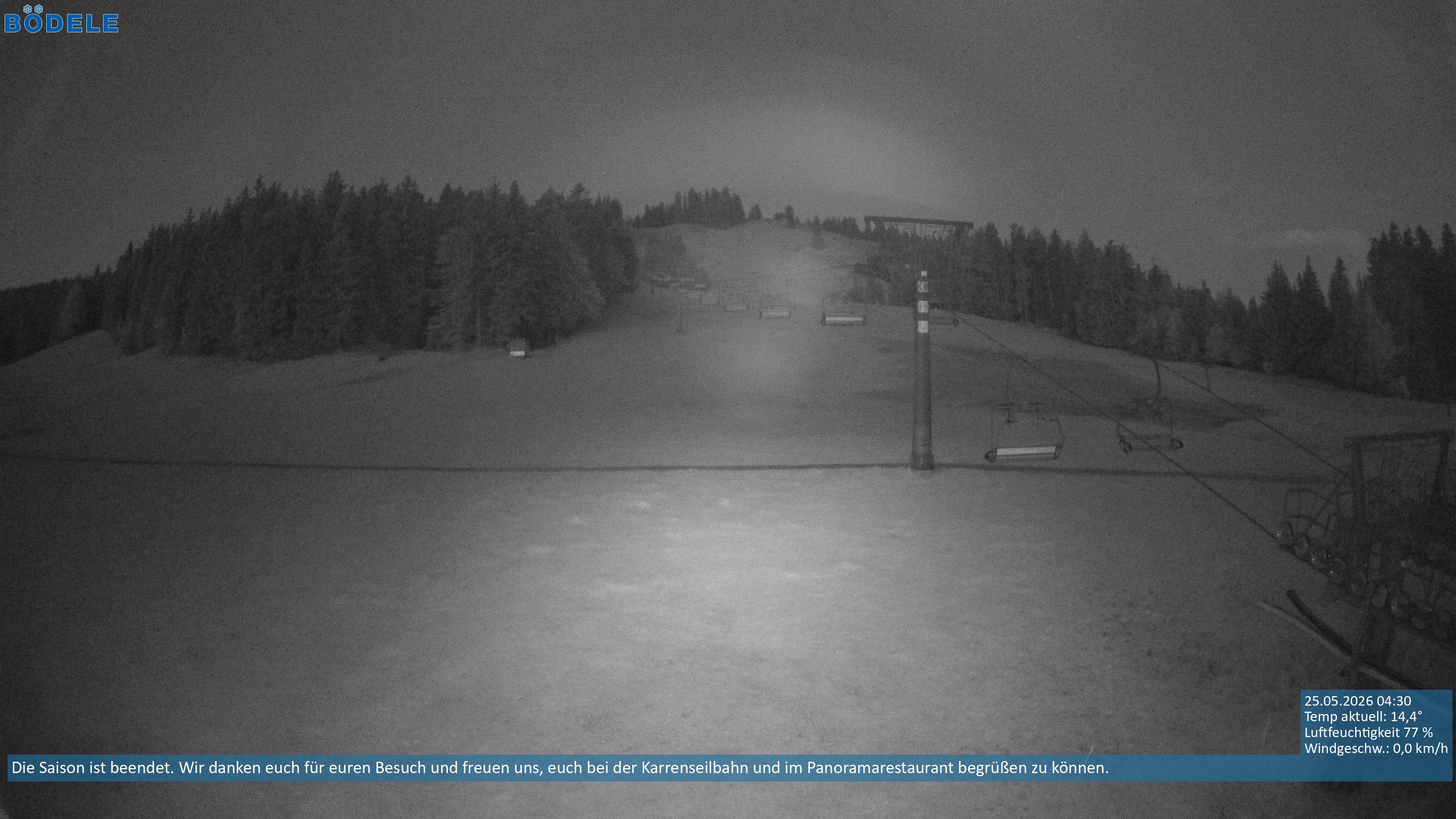 Archiv Foto Webcam Lanklift am Bödele