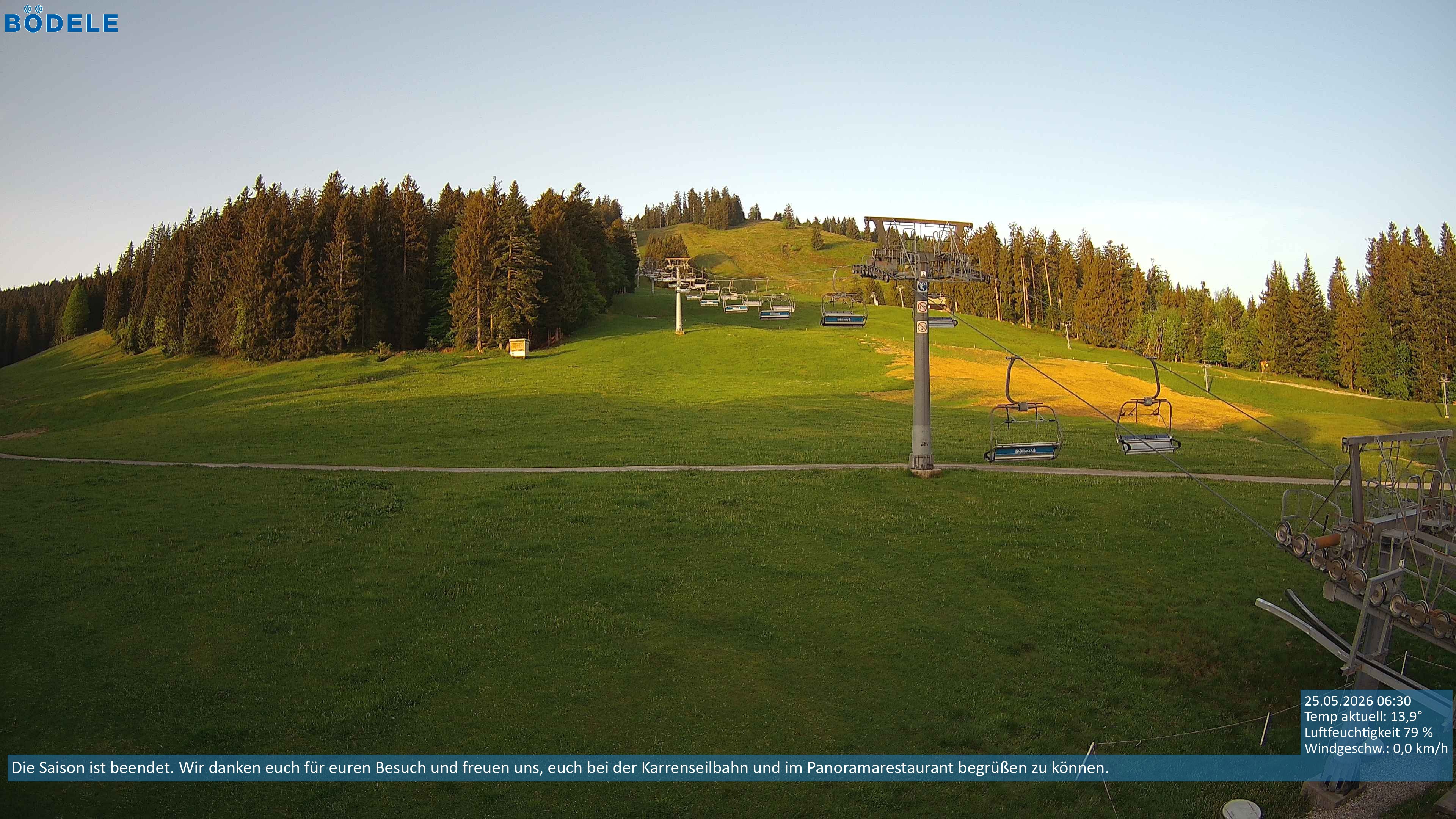 Archiv Foto Webcam Lanklift am Bödele