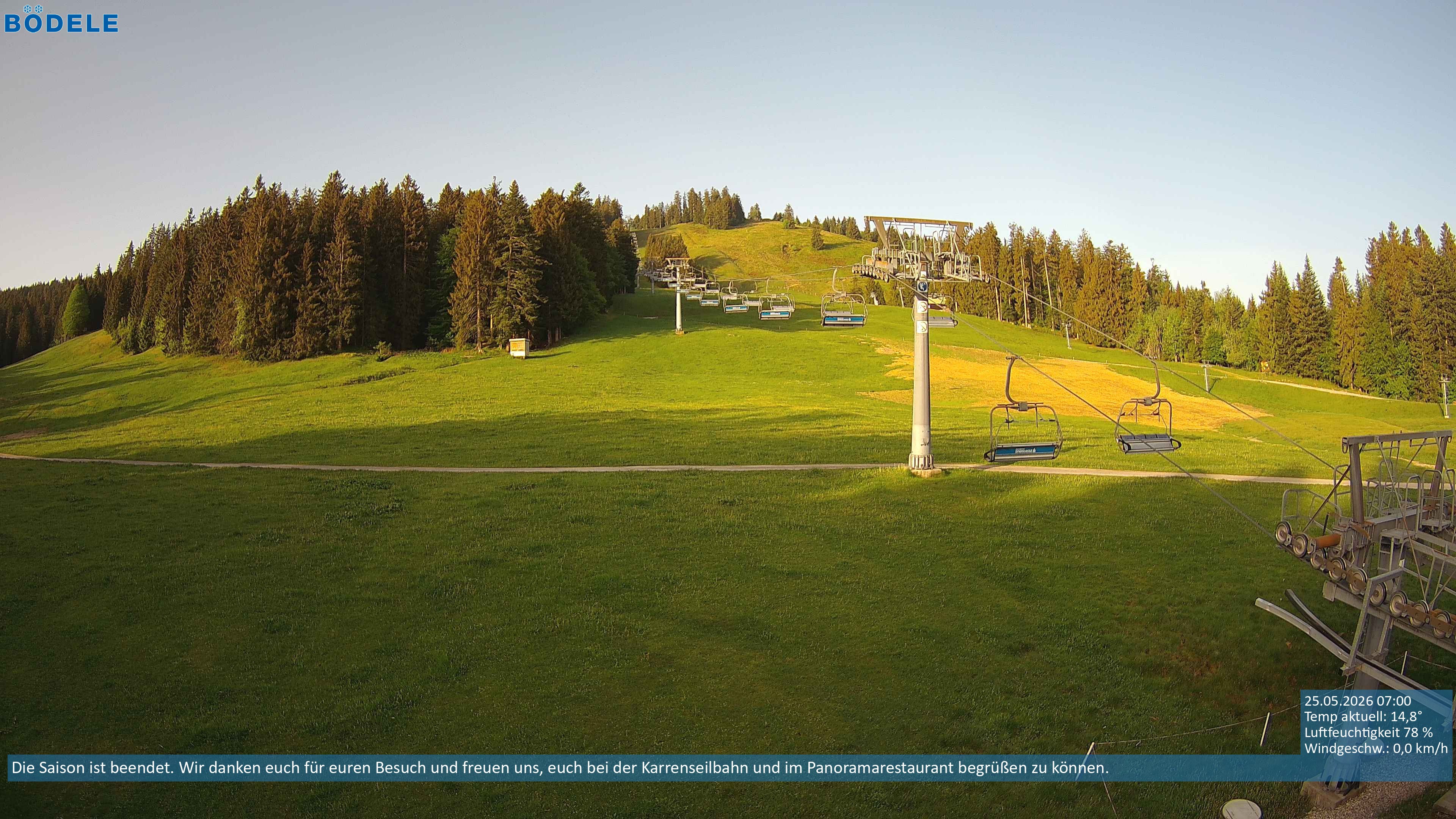 Archiv Foto Webcam Lanklift am Bödele