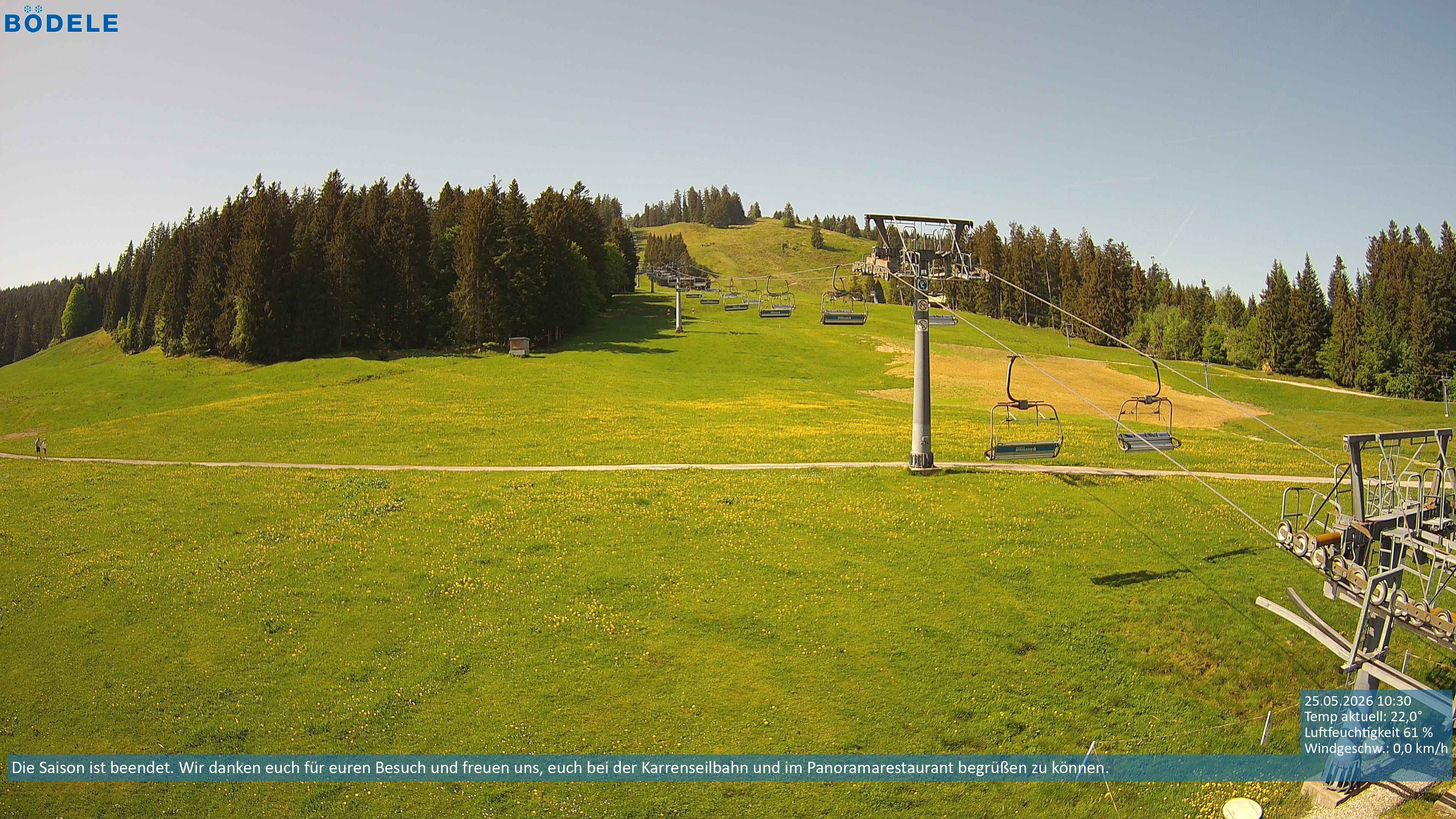 Archiv Foto Webcam Lanklift am Bödele
