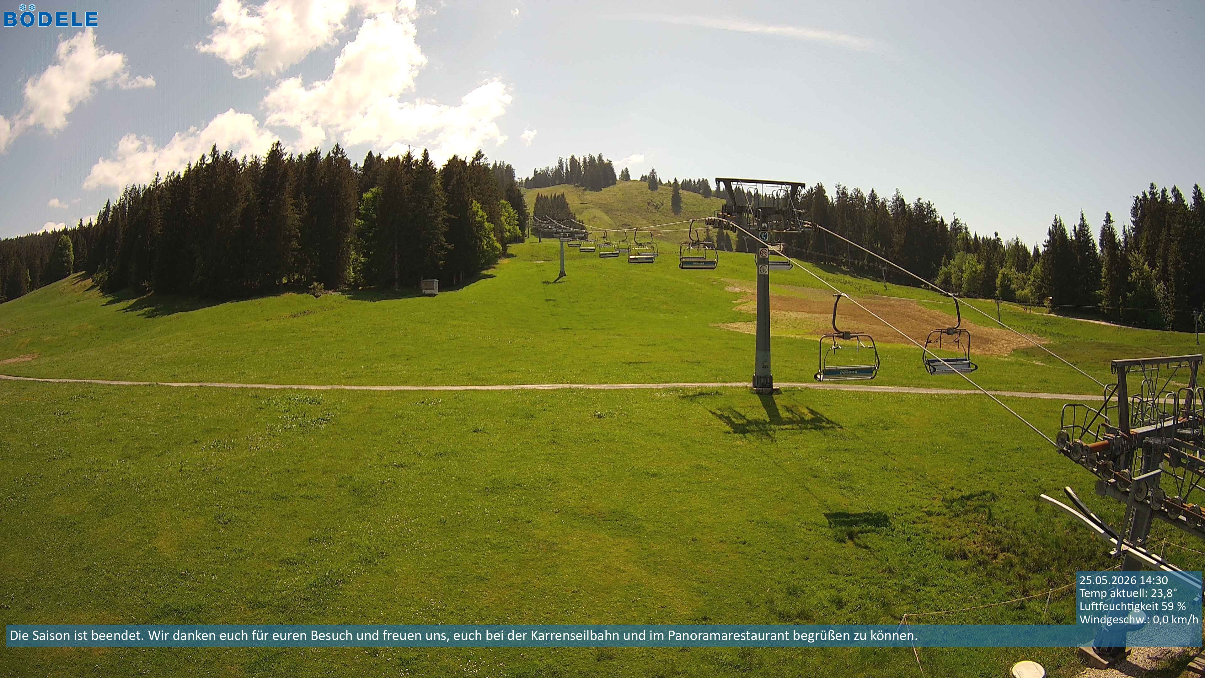 Archiv Foto Webcam Lanklift am Bödele