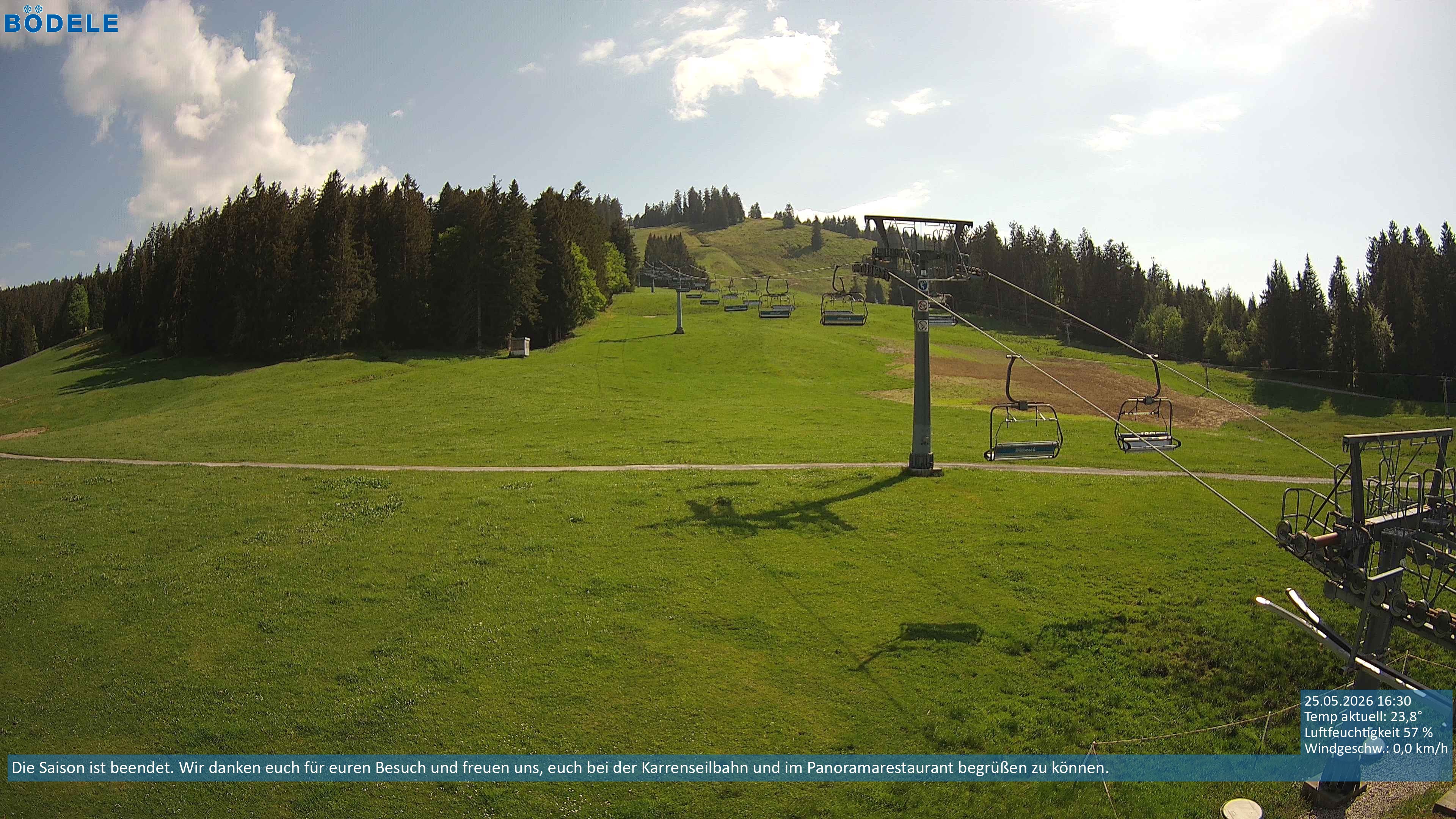 Archiv Foto Webcam Lanklift am Bödele