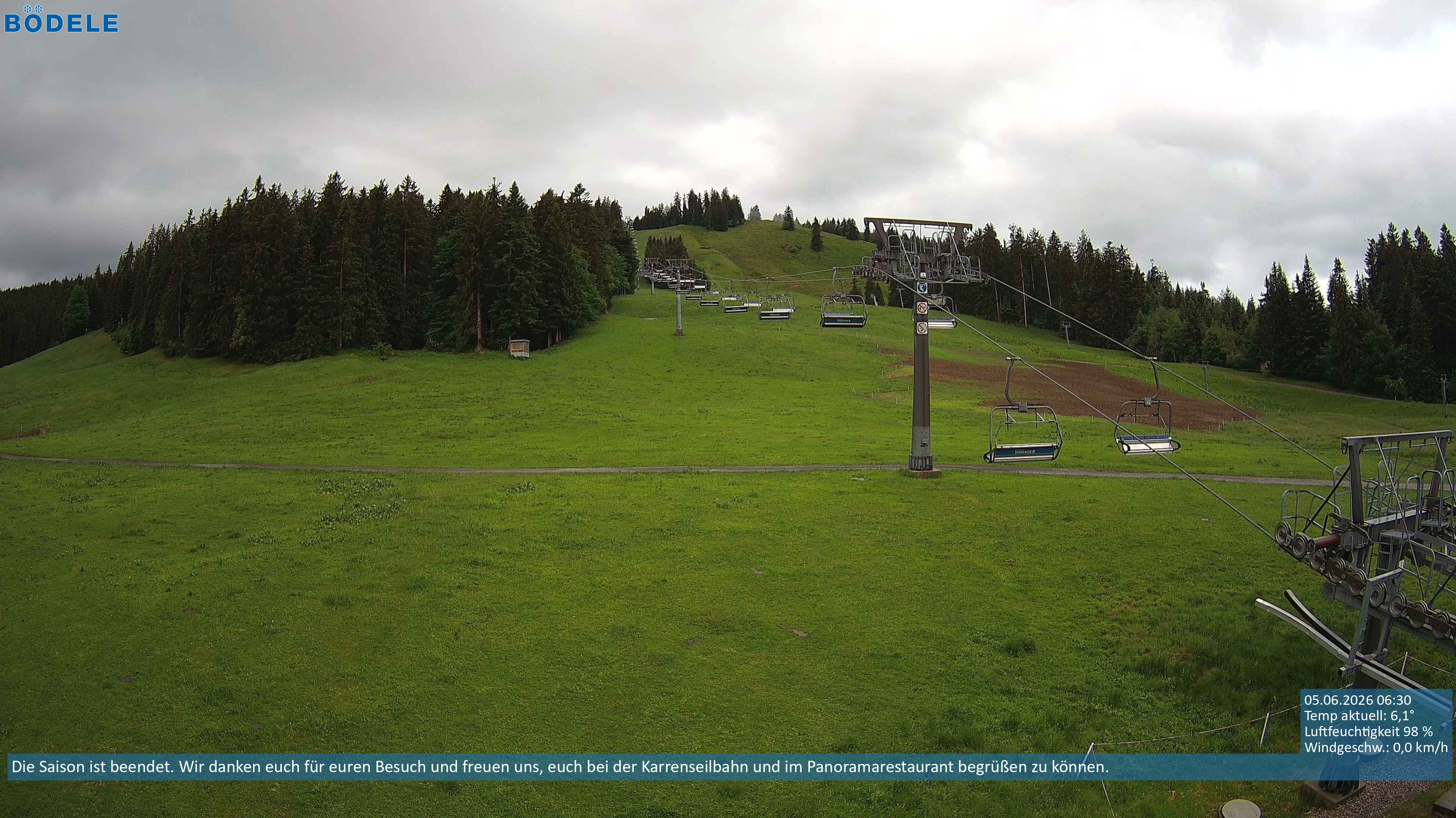 Archiv Foto Webcam Lanklift am Bödele