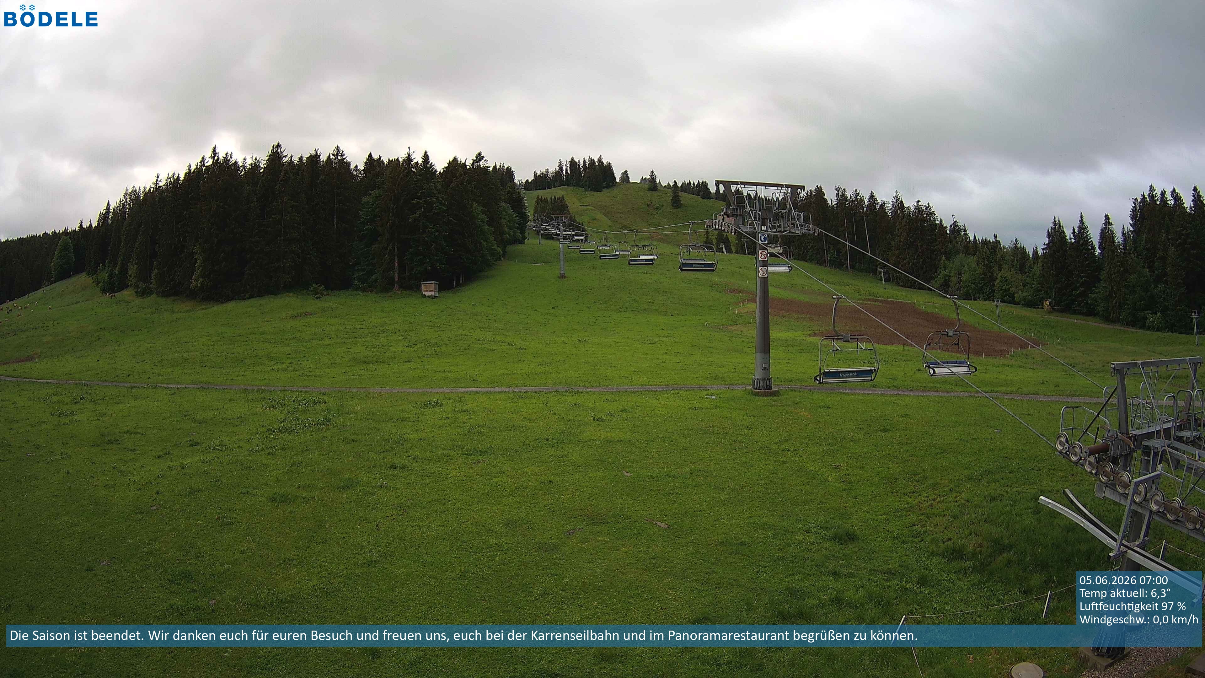 Archiv Foto Webcam Lanklift am Bödele