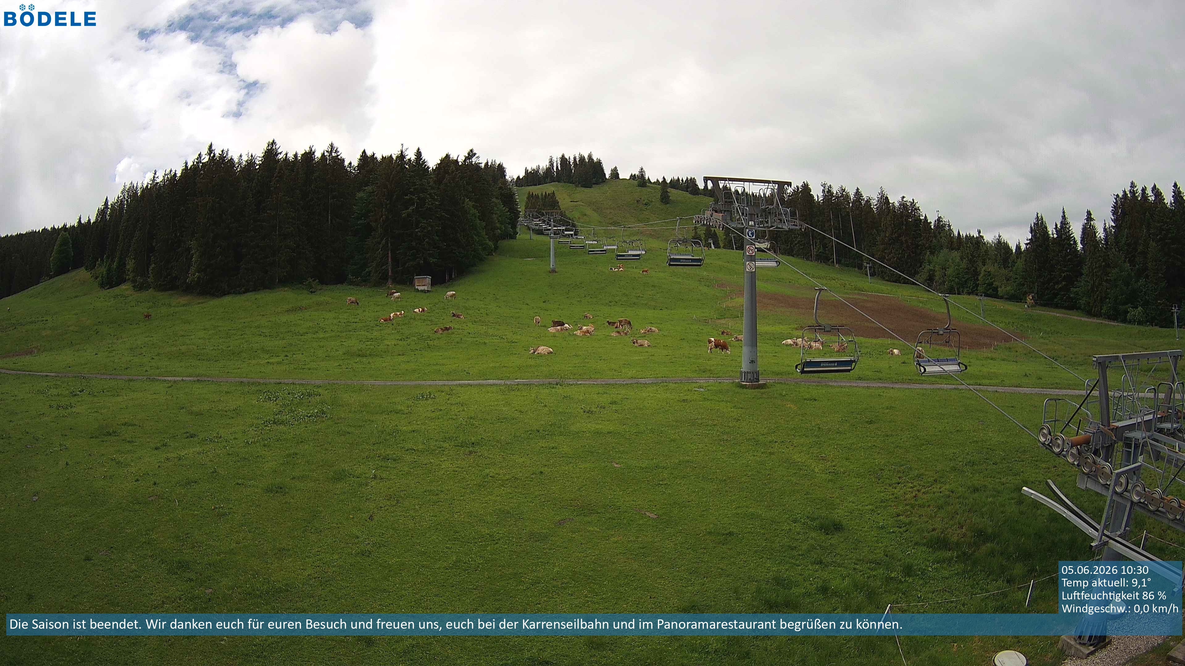 Archiv Foto Webcam Lanklift am Bödele